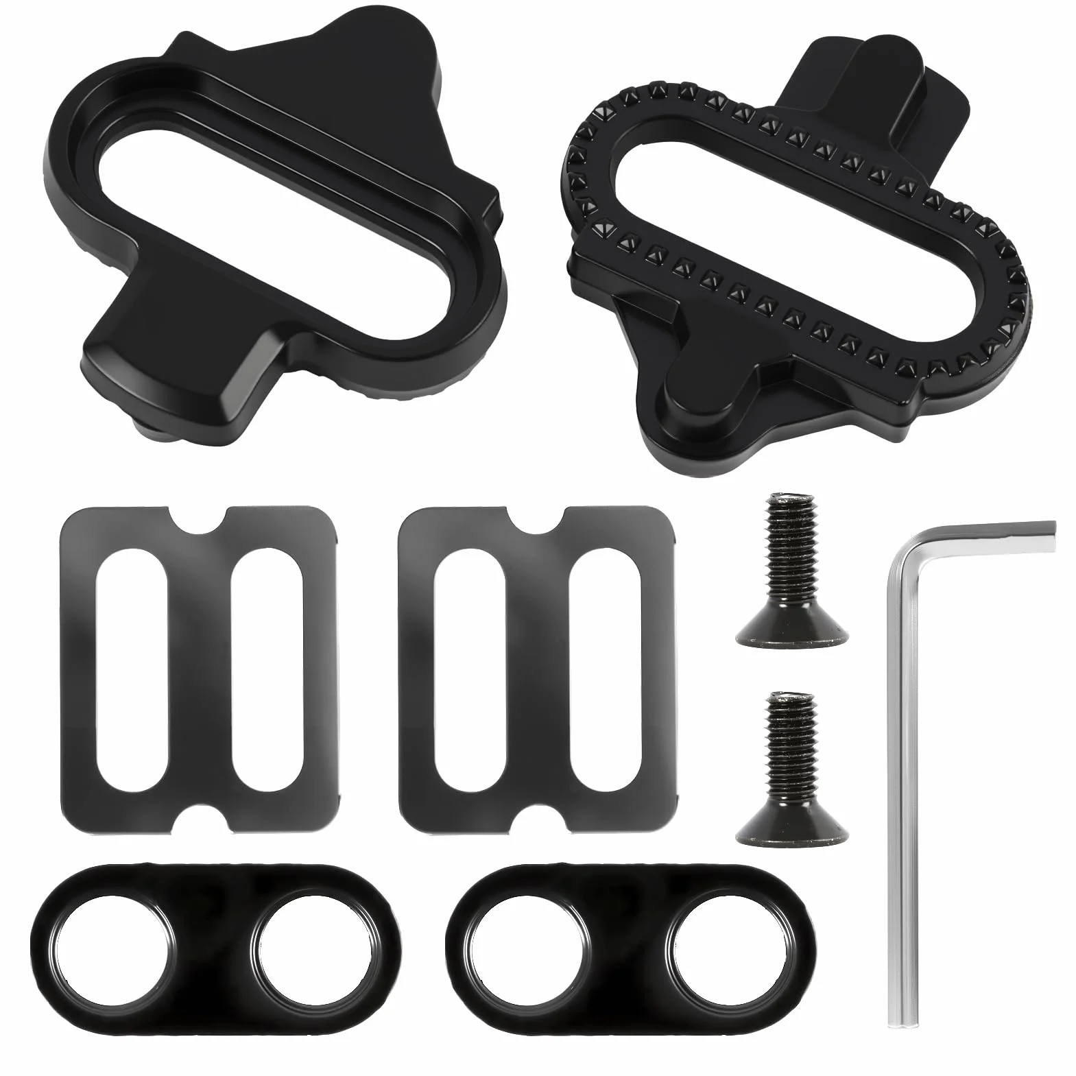 Zapatas para bicicleta compatibles con Shimano SPD SH51, tacos SPD antideslizantes, fijación 2 agujeros