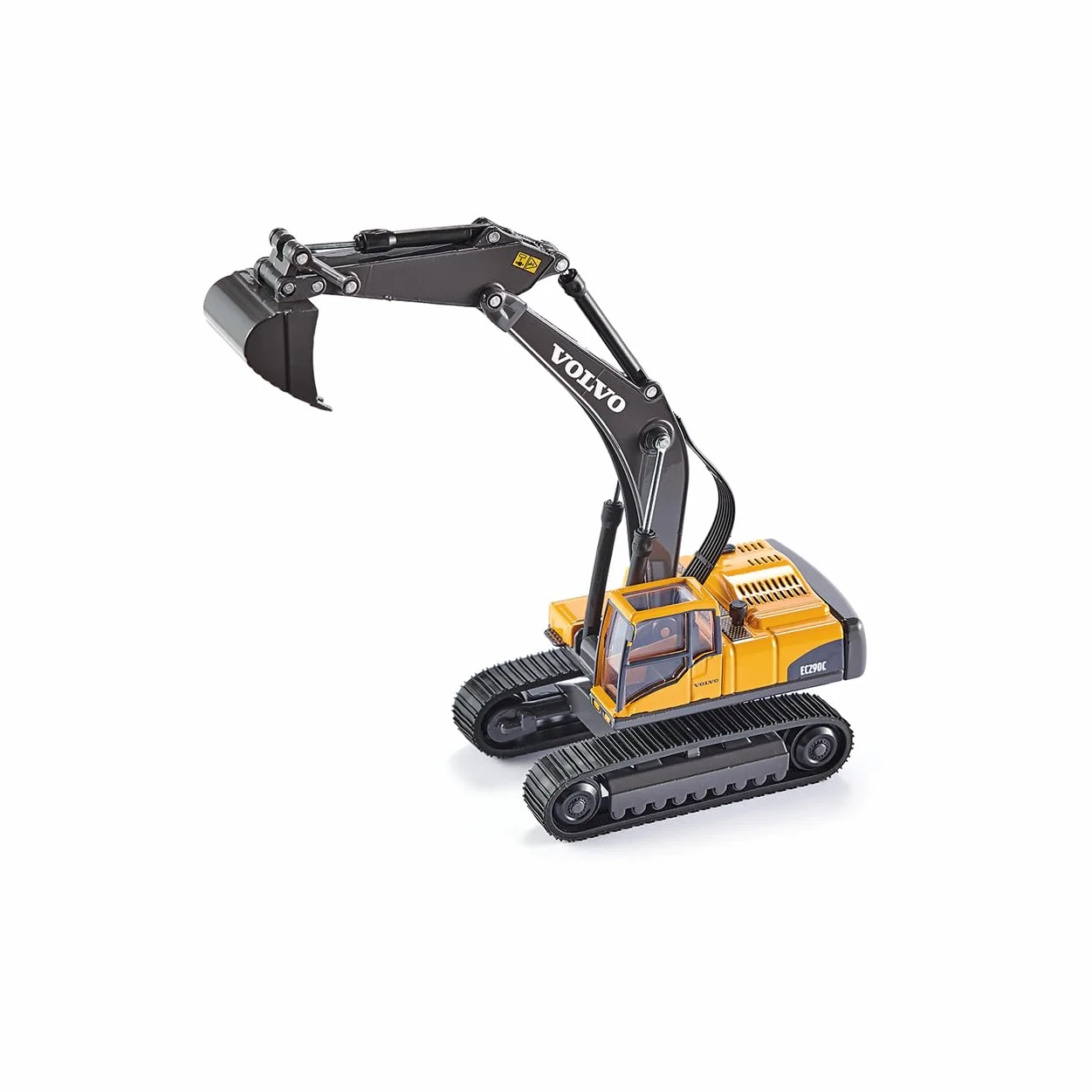 Siku 3535 Excavadora hidráulica Volvo, Brazo de Excavadora Funcional, 1:50, Metal/Plástico, Amarillo