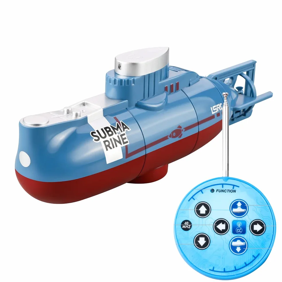 Mini Submarino de Juguete RC, 6 Canales de Control Remoto bajo el Agua, Barco de Buceo, Modelo de Juguete eléctrico, Juguete Educativo para niños, Regalo para niños