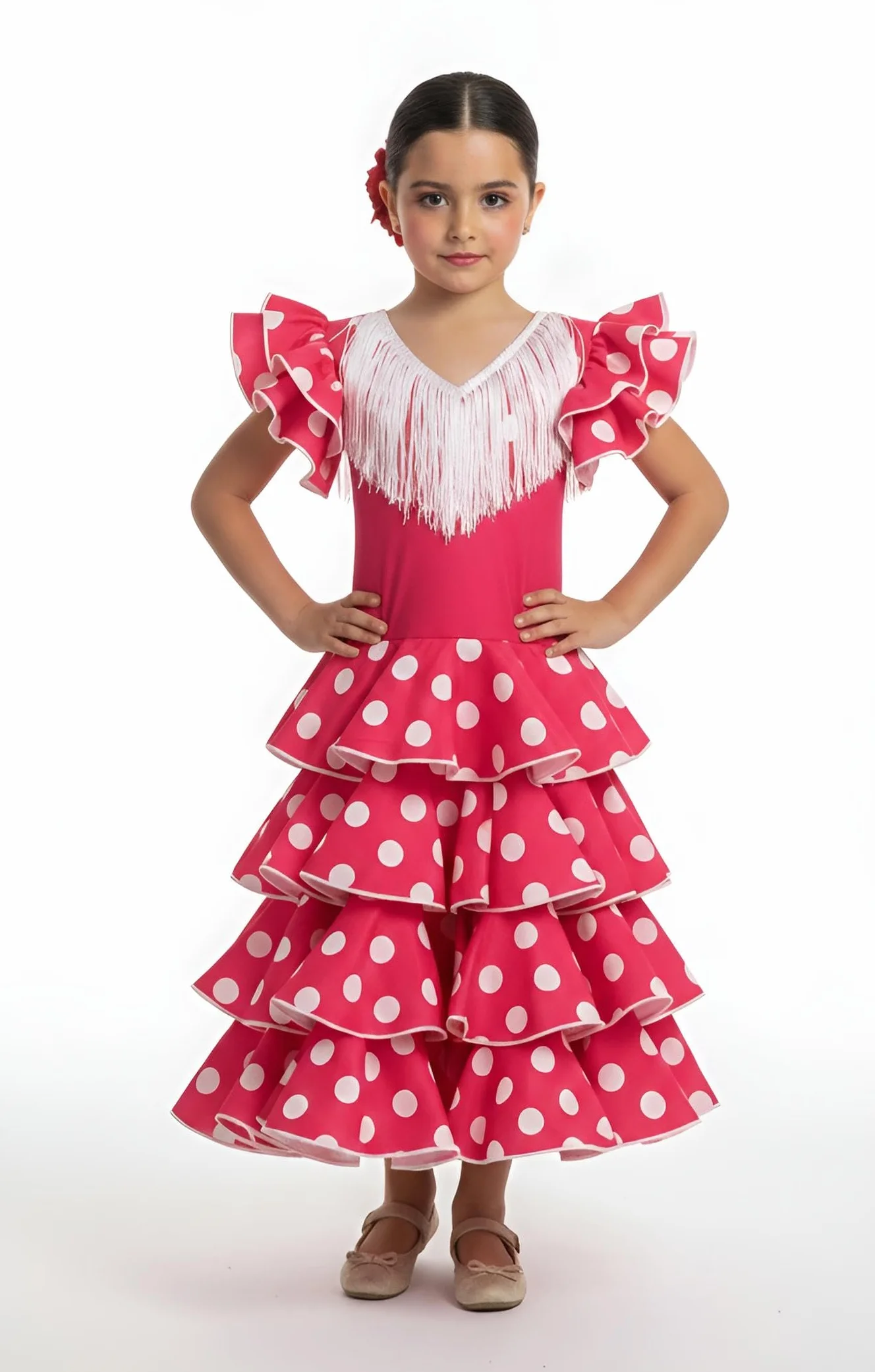 Vestido de niña para danza flamenco sevillanas