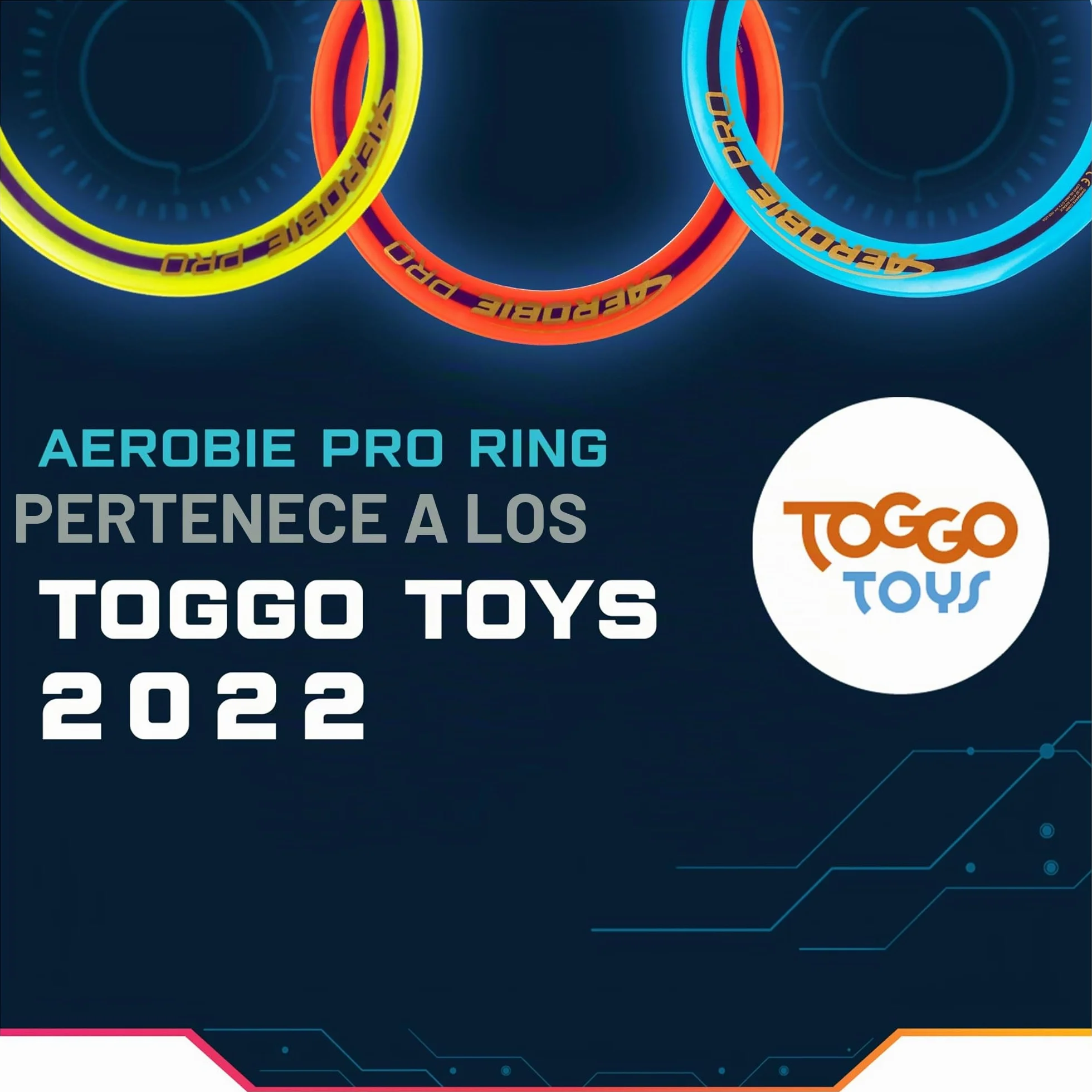 Aerobie Ring Wurfring mit Durchmesser, gelb Pro Flying-Anillo de lanzamiento (33 cm de diámetro), color amarillo, (Spin Master 6046389)