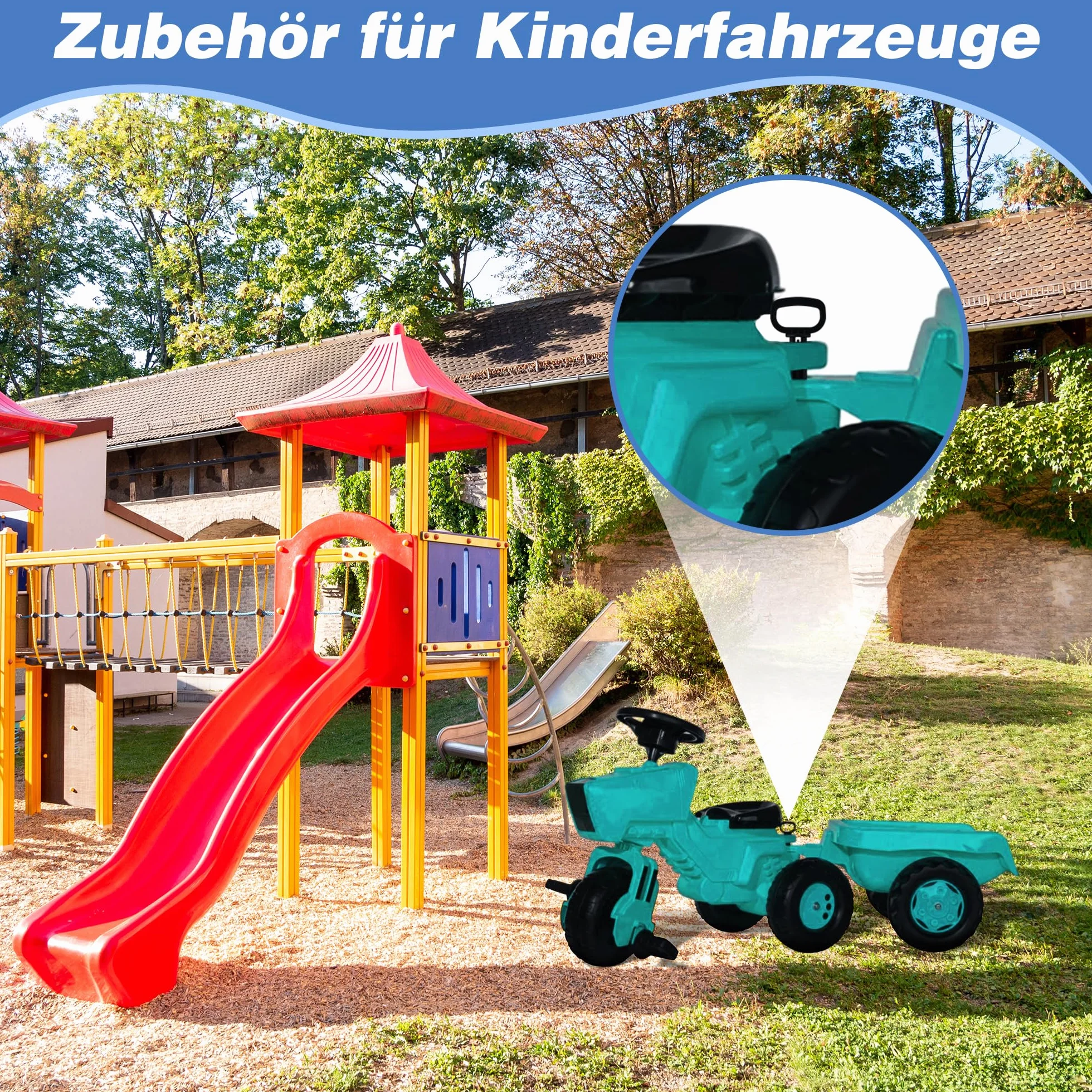 Enhon 3 Stück Toys Kupplungsbolzen Car Zubehör für Traktoren Zubehör für Trettraktoren Zum Anhängen Von Trailern, Zubehör für Kinderfahrzeuge, Schwarz Hochwertiger Kunststoff