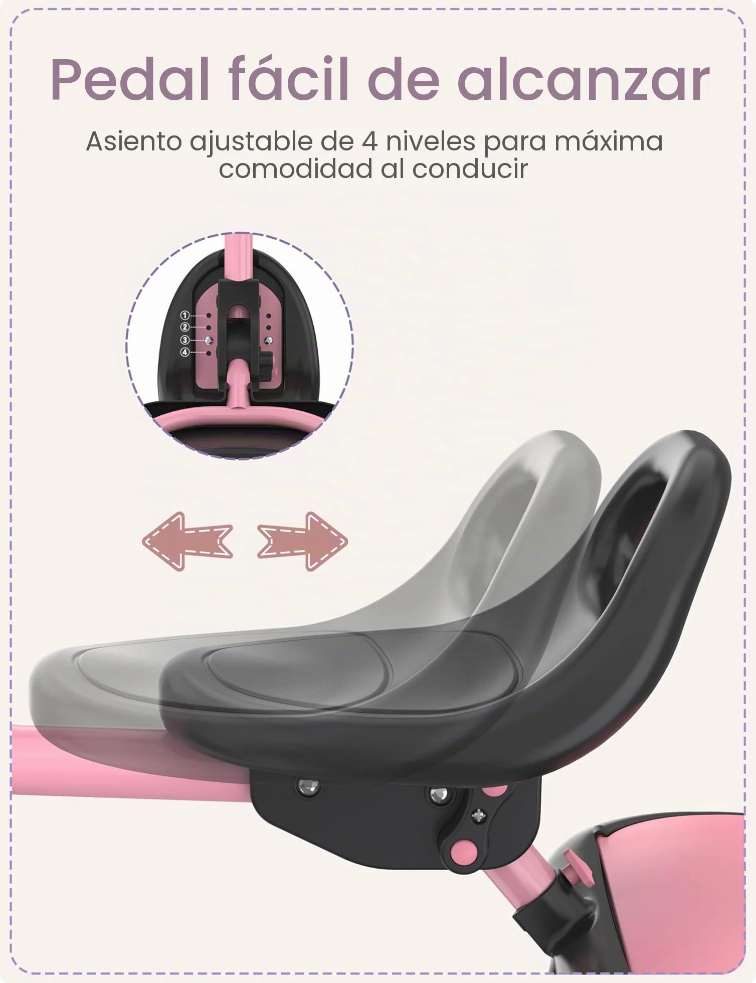 besrey Triciclo para Niños de 18 Meses a 5 Años, Triciclo para Niños Pequeños, Regalo y Juguetes para Niños y Niñas, Triciclos para Niños Unisex