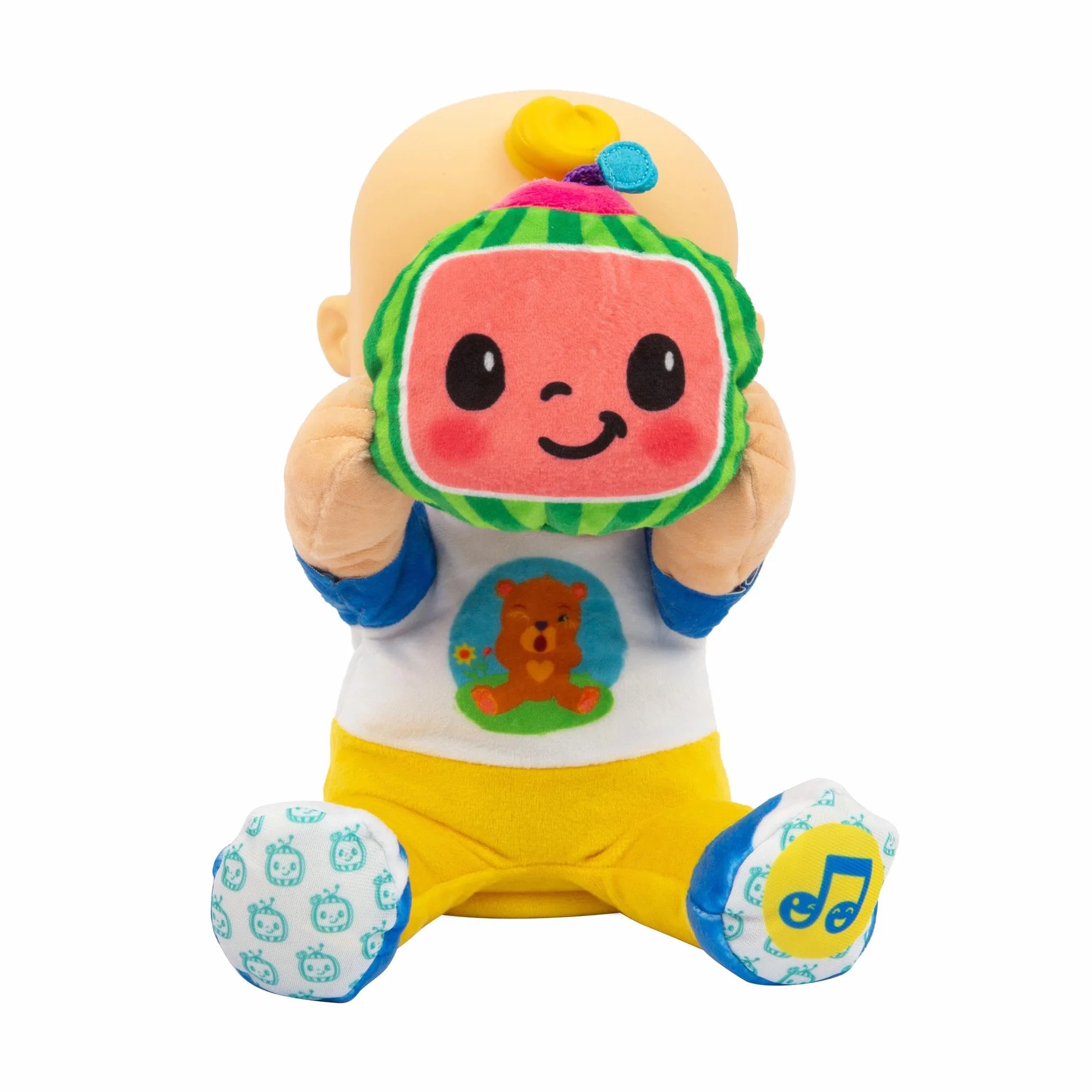 Giochi Preziosi Cocomelon Peek A Boo JJ - JJ en versión Césped de 30 cm con Sonidos y Movimientos motorizados Pr Jugar al bubu Siete Años, para niños a Partir de 2 años, Ccm41000
