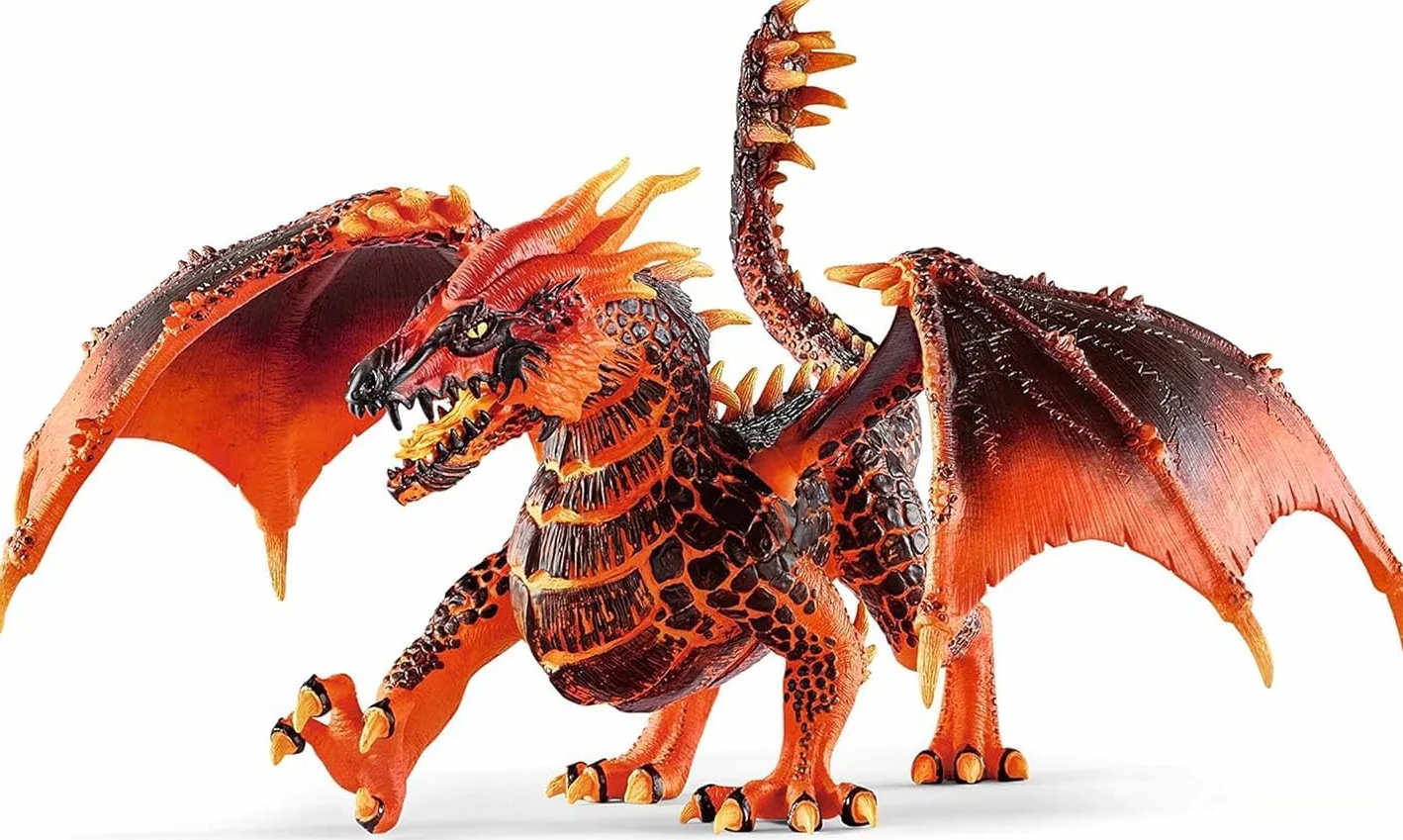 Schleich ELDRADOR Creatures | Dragón de Lava 70138 | Figura de Monstruo ELDRADOR con mandíbula y alas móviles | Juguete de acción para niños y niñas | a Partir de 7 años | 20 x 14 x 15 cm