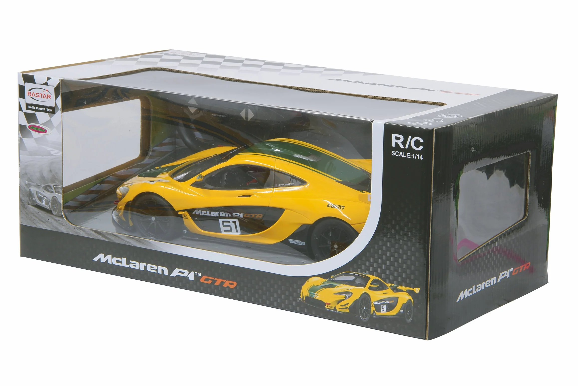 Jamara 405092 1:14 "Amarillo Mclaren P1 GTR 2.4g Modelo