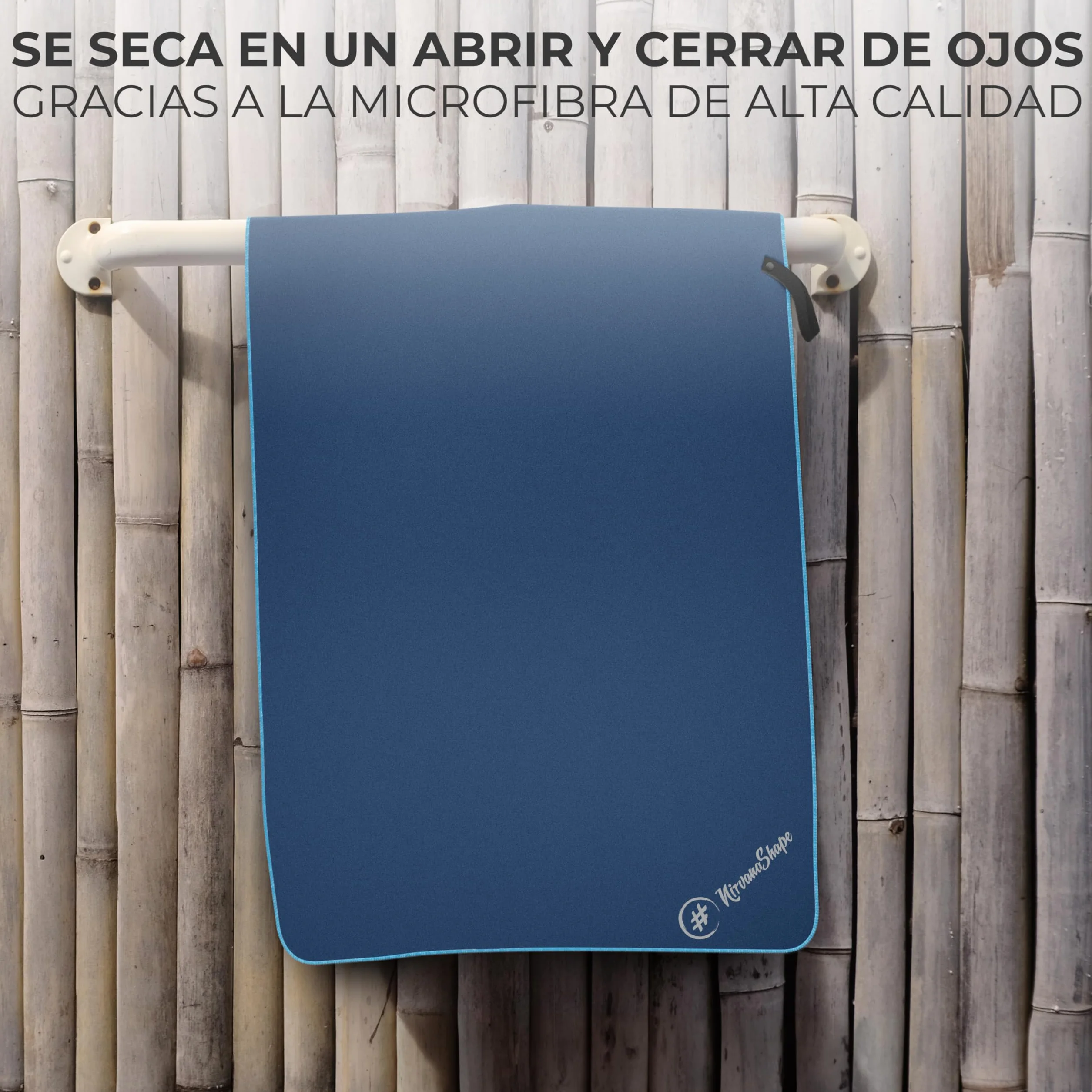 NirvanaShape Toalla de Microfibra 14 Colores 8 Dimensiones Ligera Absorbente Secado Rápido Viaje Baño Playa Camping Yoga Sauna