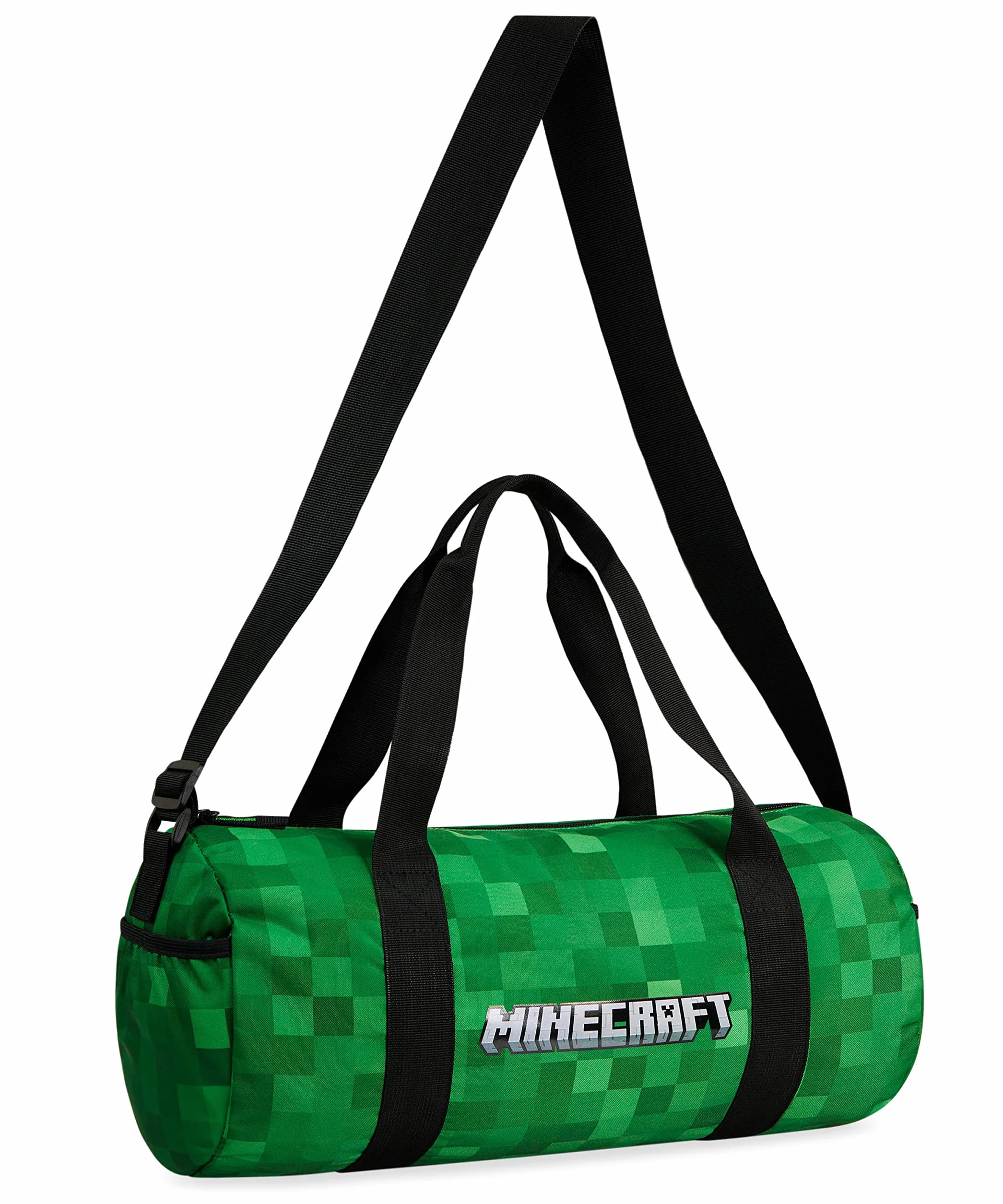 Minecraft Bolsa Deporte Niño Viaje Infantil Piscina Correas Ajustables Gimnasio Regalos 41x18x19cm Verde