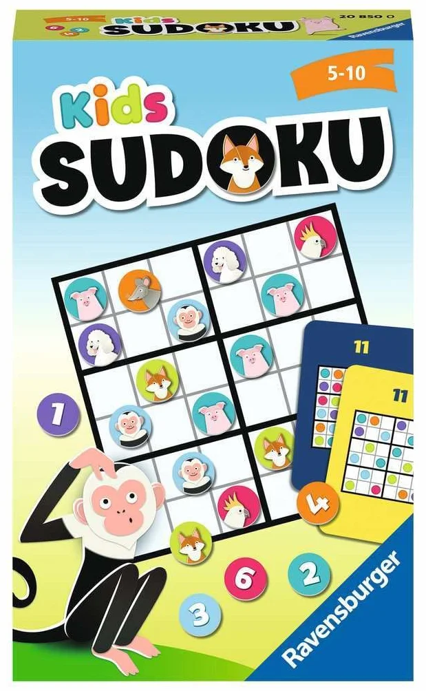 Ravensburger Sudoku para niños 20850 Juego de lógica 5-10 años