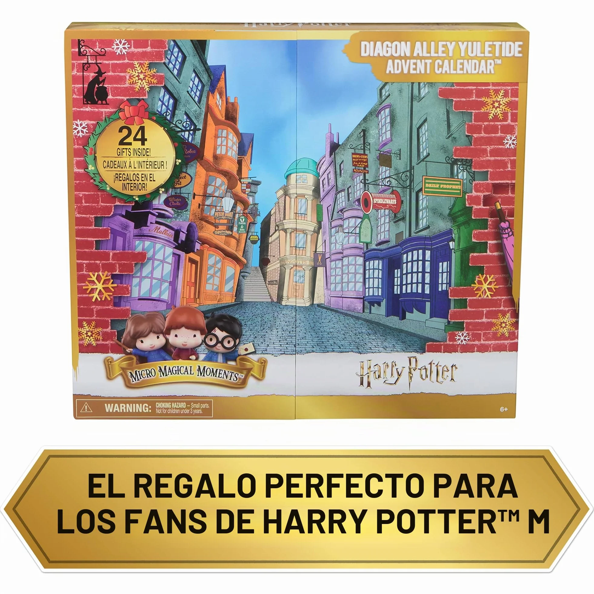 Wizarding World Harry Potter - Calendario de adviento de Harry Potter - Calendario de adviento para Navidad con 24 sorpresas, Accesorios, Figuras mágicas, Juguete Infantil de 6 años y más