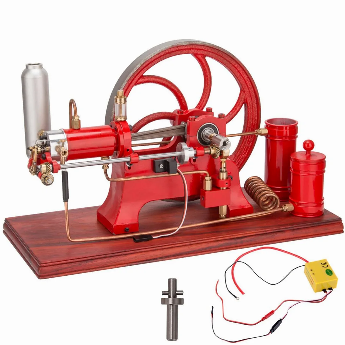 Retro Antiguo Cuatro Niveles Refrigerado por Agua Estacionario Horizontal Motor de Gasolina Modelo Regalo Para Los Amantes De Los Motores Antiguos Y Coleccionistas