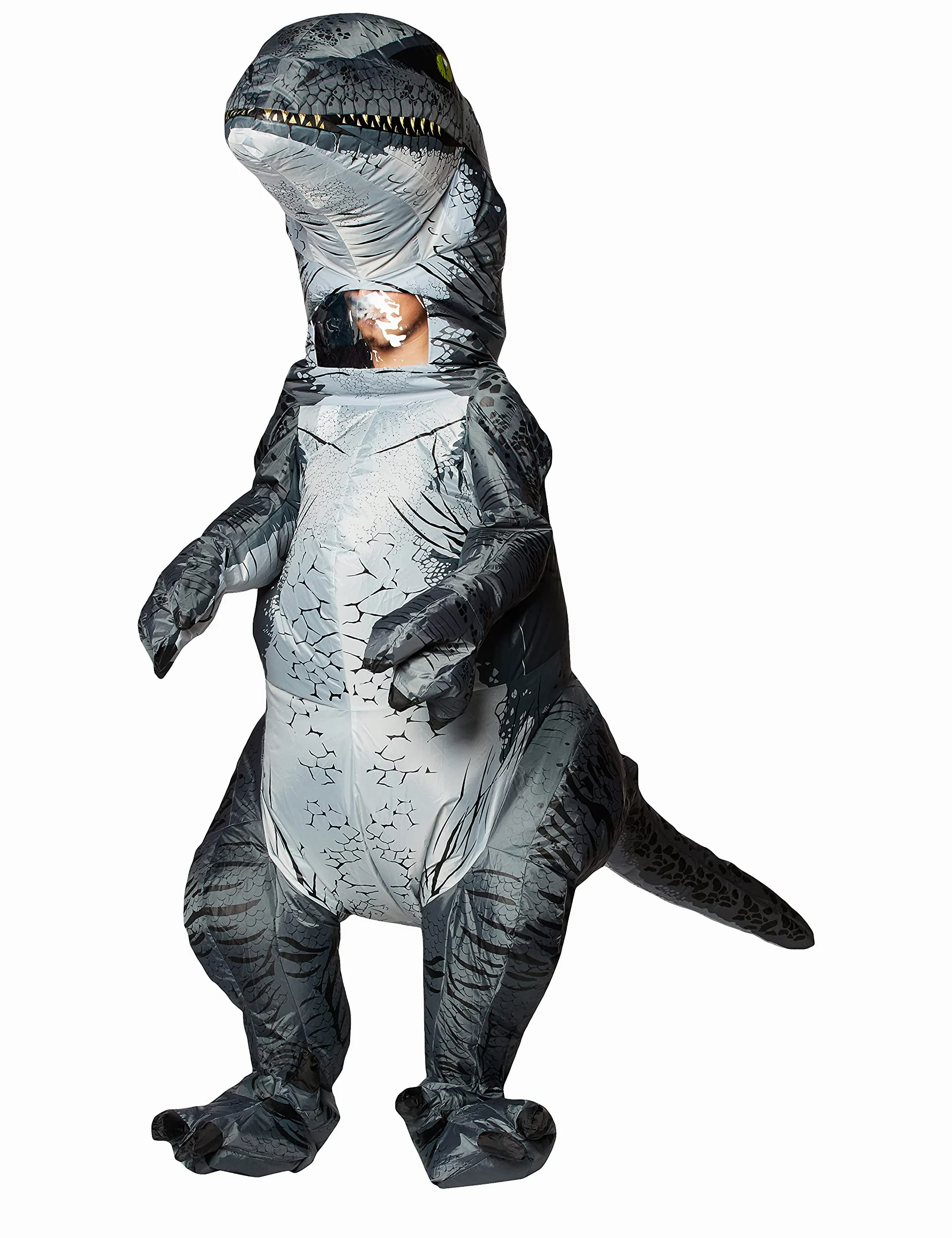 Generique - Disfraz Hinchable sonoro velocirráptor Jurassic World Fallen Kingdom Adulto