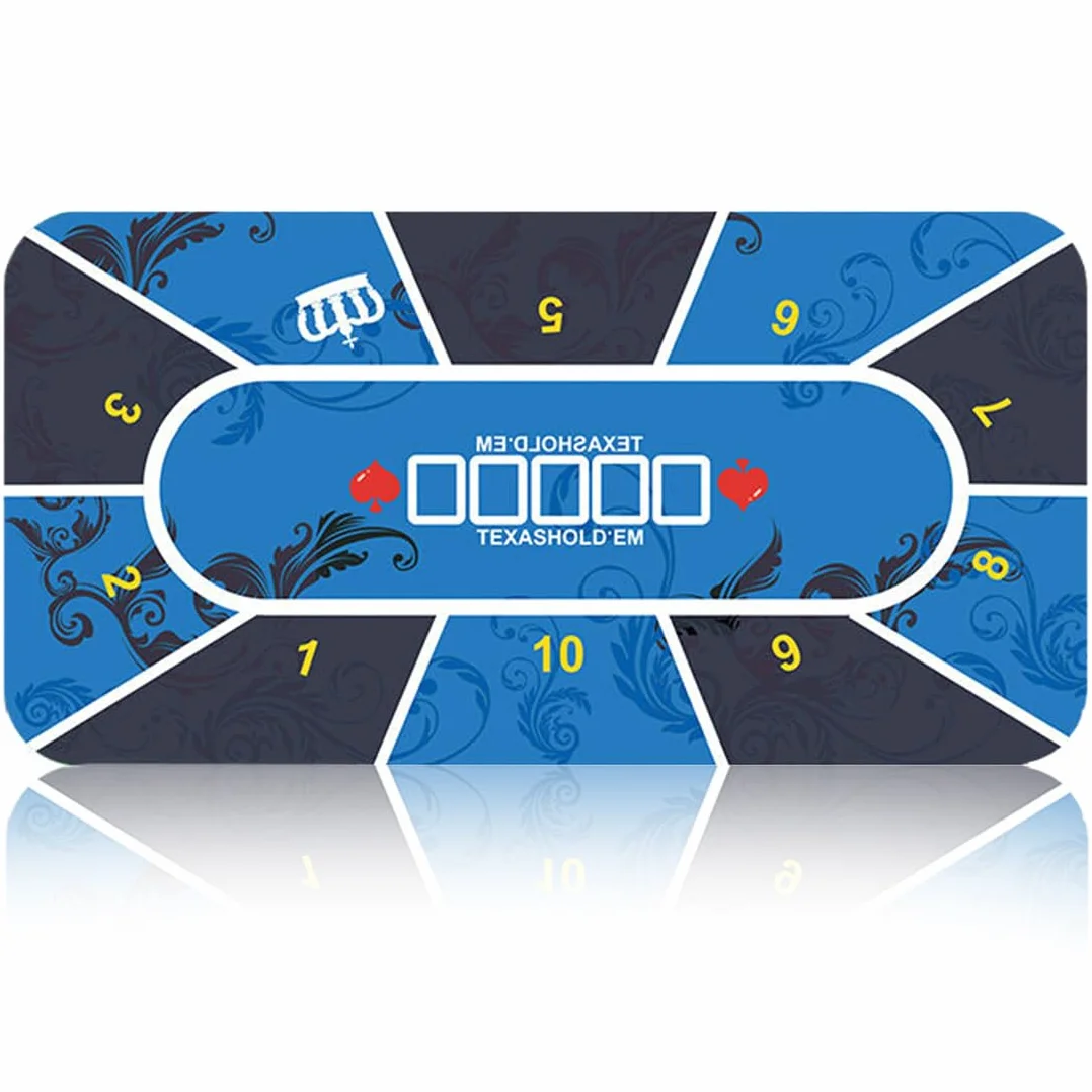 Tapete de Póker, Tapete Neopreno Juego Texas Holdem Verde, Cartas Poker Profesional, Tapete Cartas de Poker Juego Verde(120 * 60 cm)