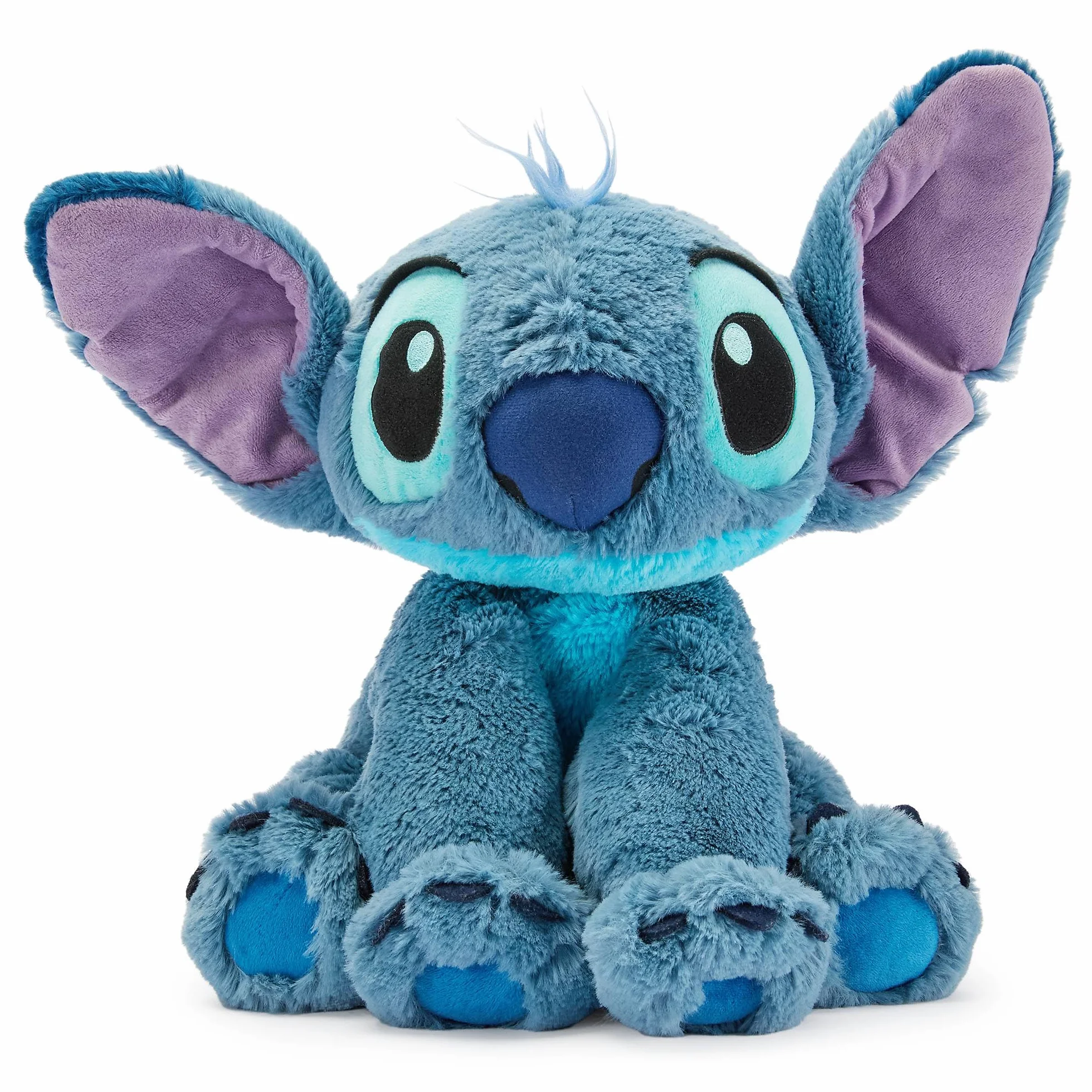 Disney Store Peluche Mediano Stitch 38 cm Textura Afelpada Detalles Bordados Orejas Flexibles