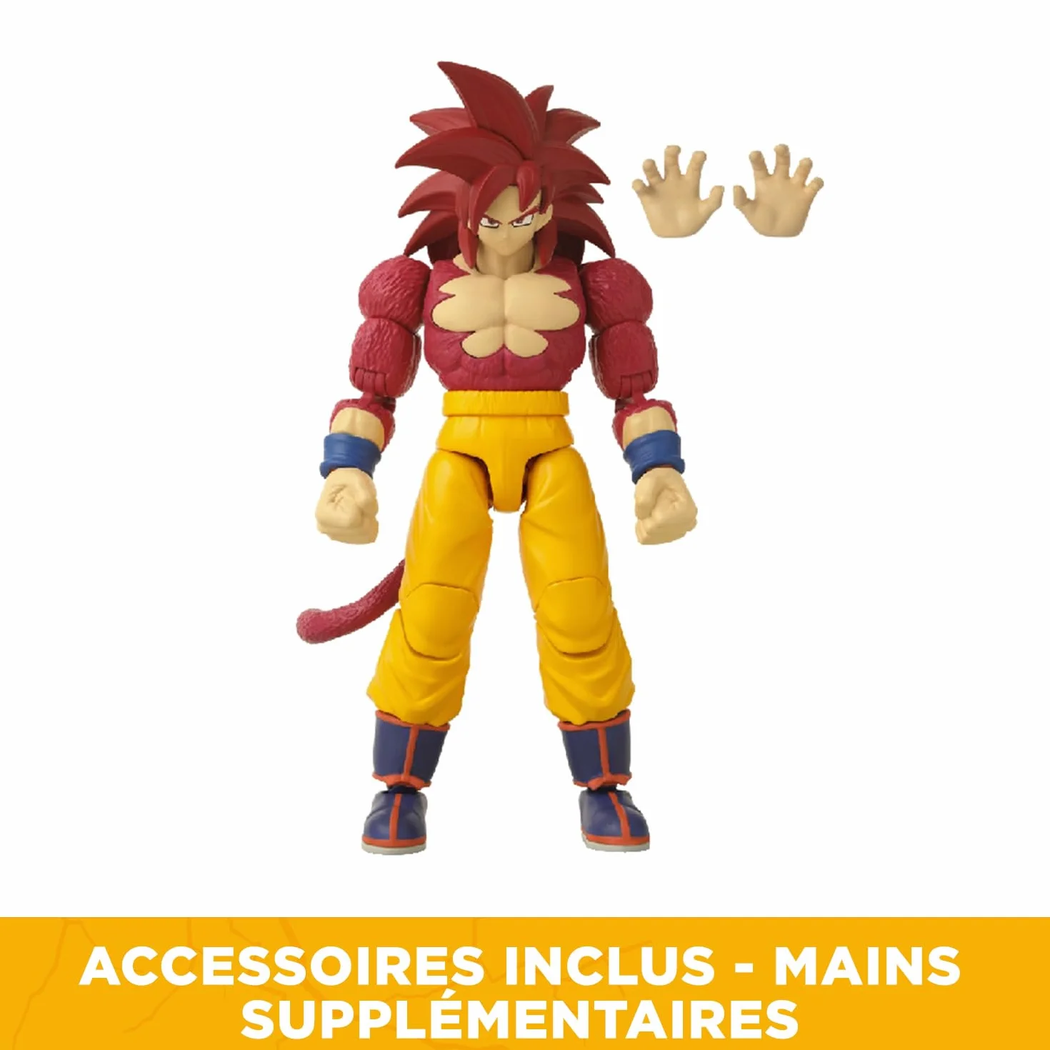 BANDAI Dragon Ball Daima Figura de Acción SS4 Goku Dragon Stars 17 cm Articulada Multicolor