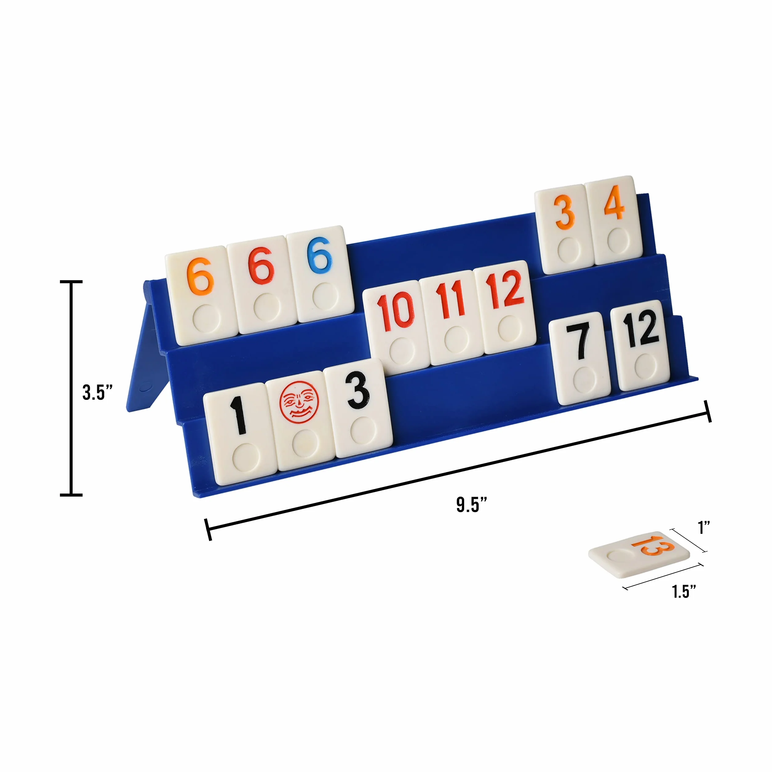 Point Games Klassisches Rommé-Würfelspiel In Voller Größe Mit 3-Stufigen Faltbaren Gestellen Und Kacheln