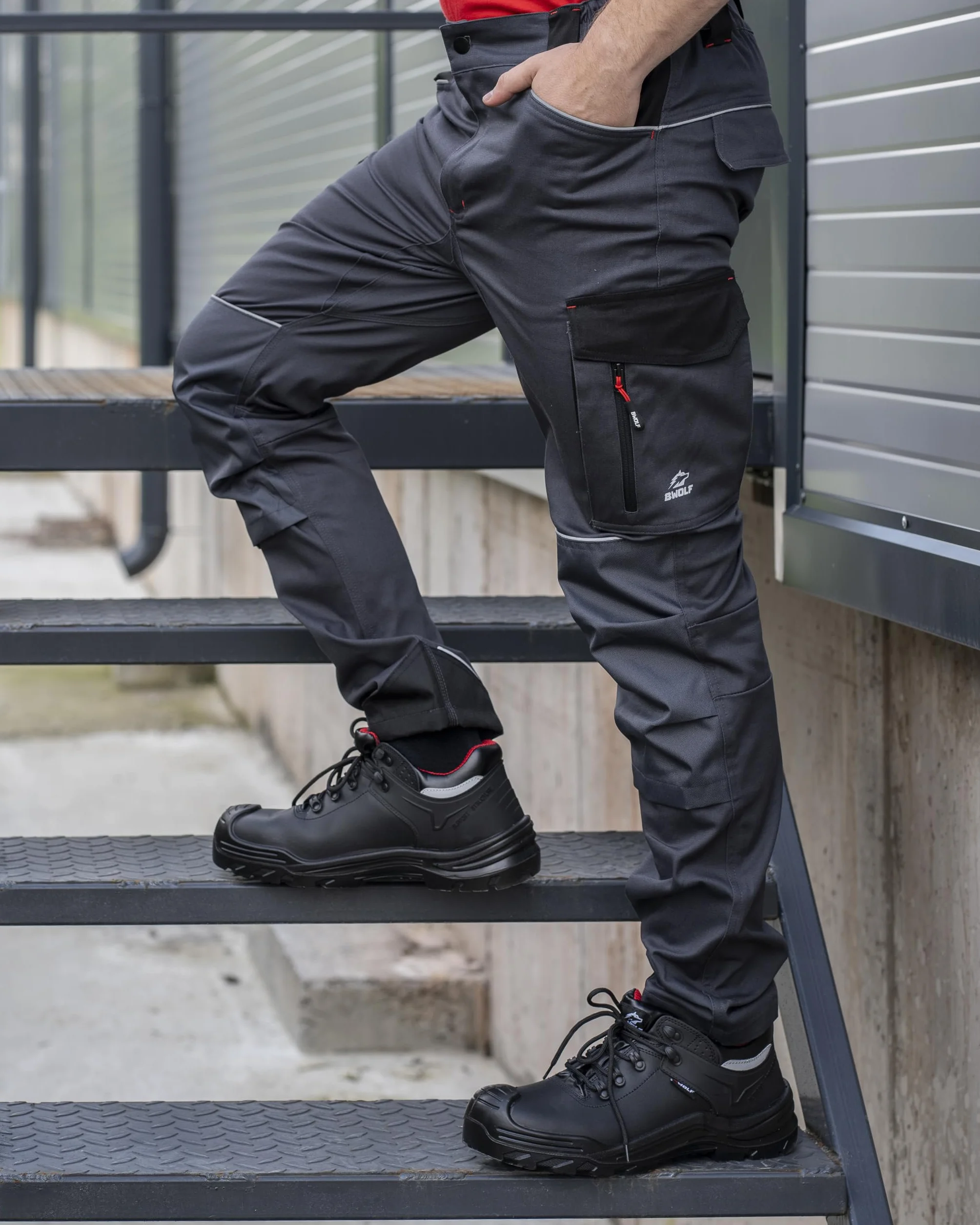 BWOLF Daytona Pantalones de Trabajo Hombre con Bolsillos