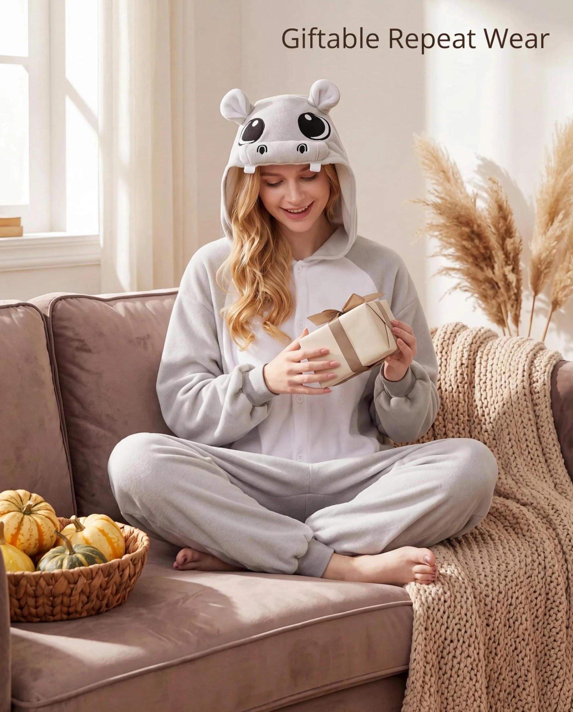 Canasour - Disfraz de panda para mujer (forro polar) - - Small