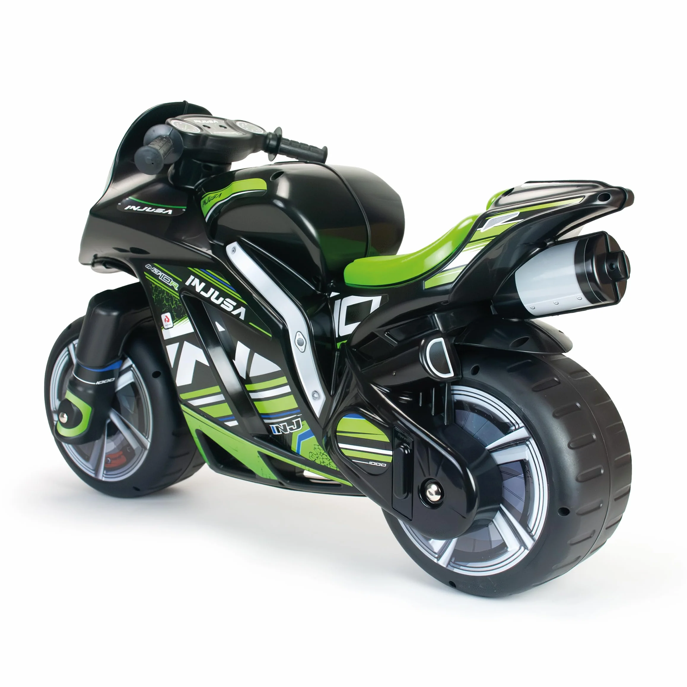 Moto Correpasillos Infantil Winner XL Negra para Niños 4 Años 5 Años 6 Años 7 Años con Diseño Estable y Deportivo Ruedas Anchas y Asa de Transporte – INJUSA
