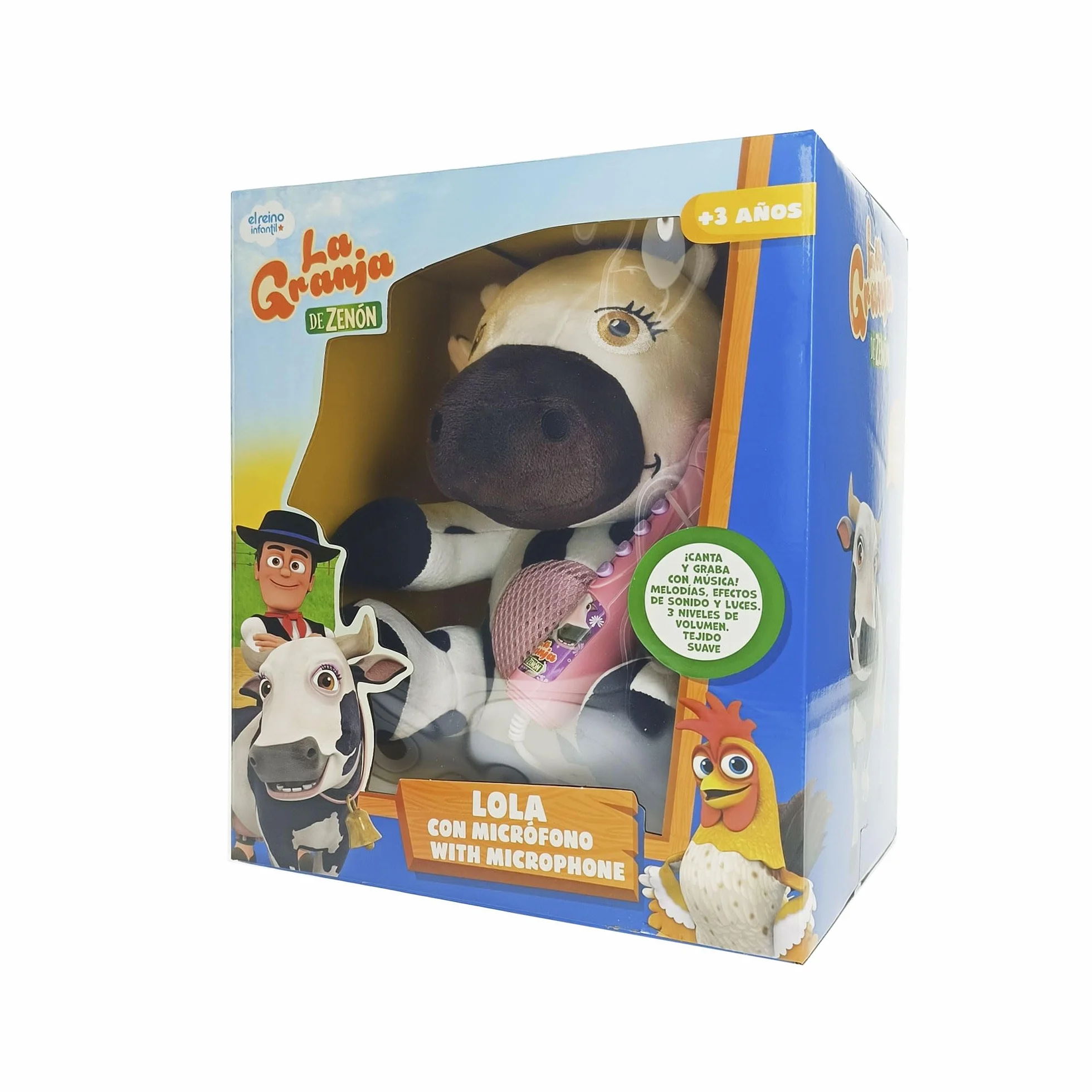 Vaca Lola con micrófono. La Granja de Zenón (Reig4936)