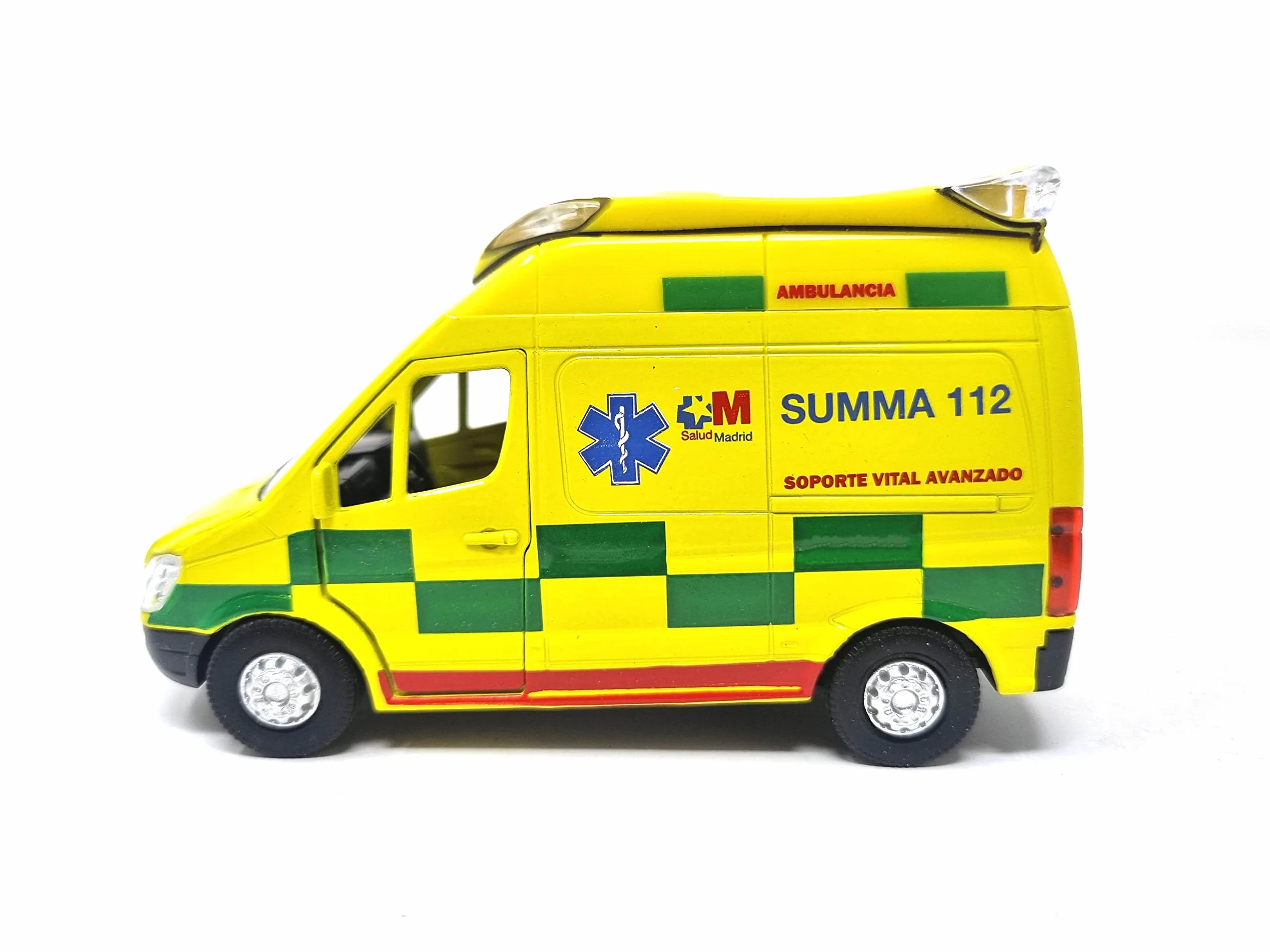PLAYJOCS GT-8104 Ambulancia Summa Coche metálico Juguete para niños y coleccionistas.