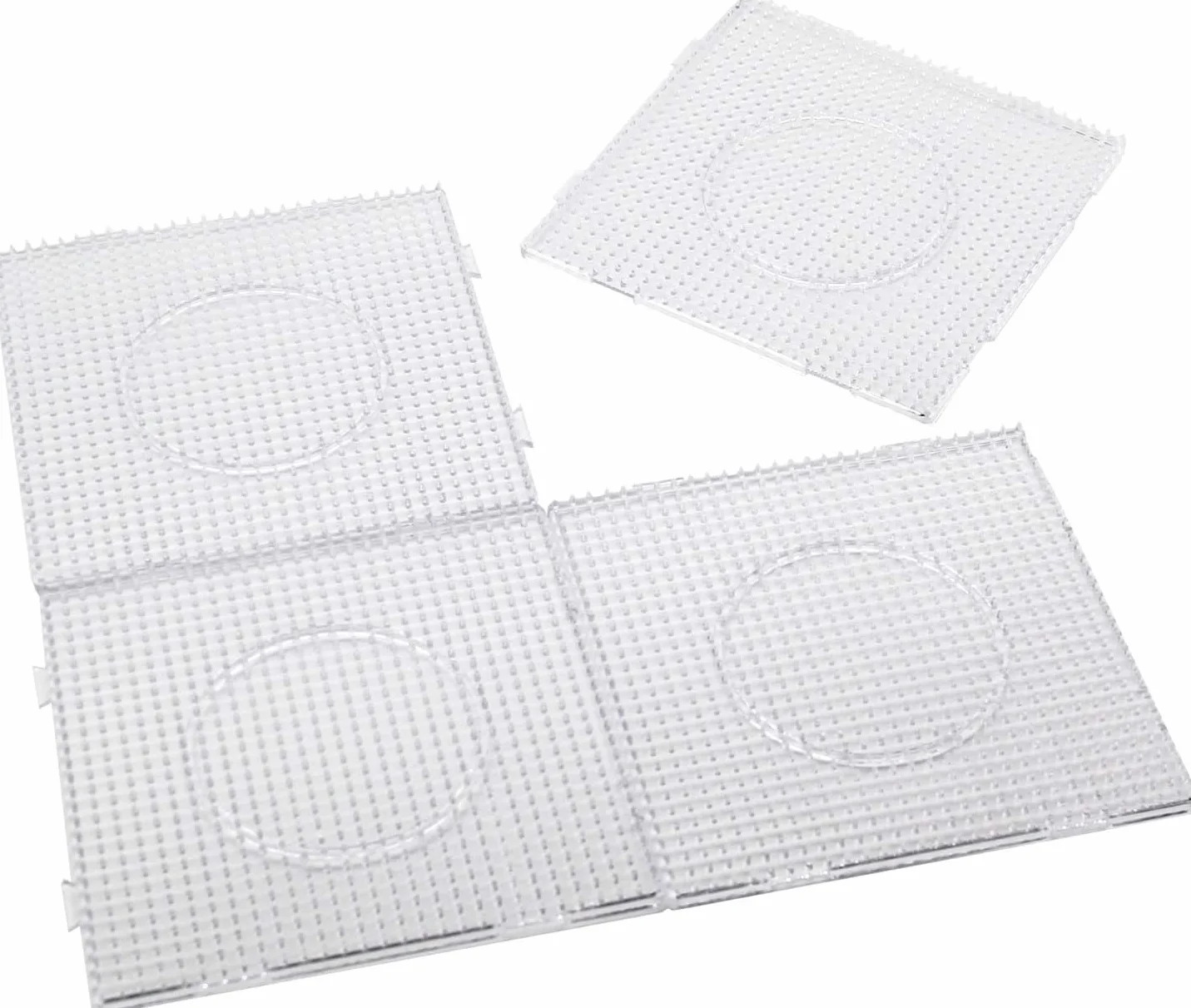 vytung Beads Plantilla,Juego de 4 placas de cuentas para plancha con 2 pinzas,130 modelos,Papel de Planchado, Hama para Puzle de Forma Transparente - Artesanía para niños