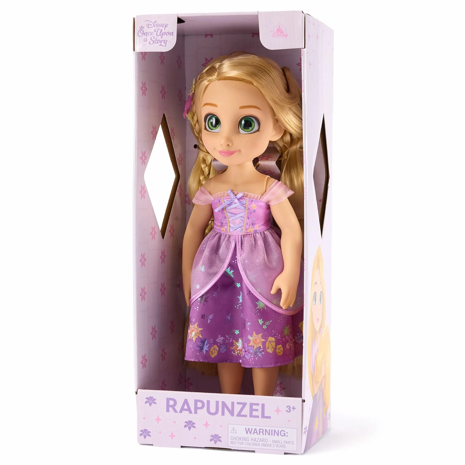 Disney Store Official, Enredados, Rapunzel, colección Once Upon a Story, muñeca con Cepillo para el Pelo de Juguete, 40,5 cm, a Partir de 3 años