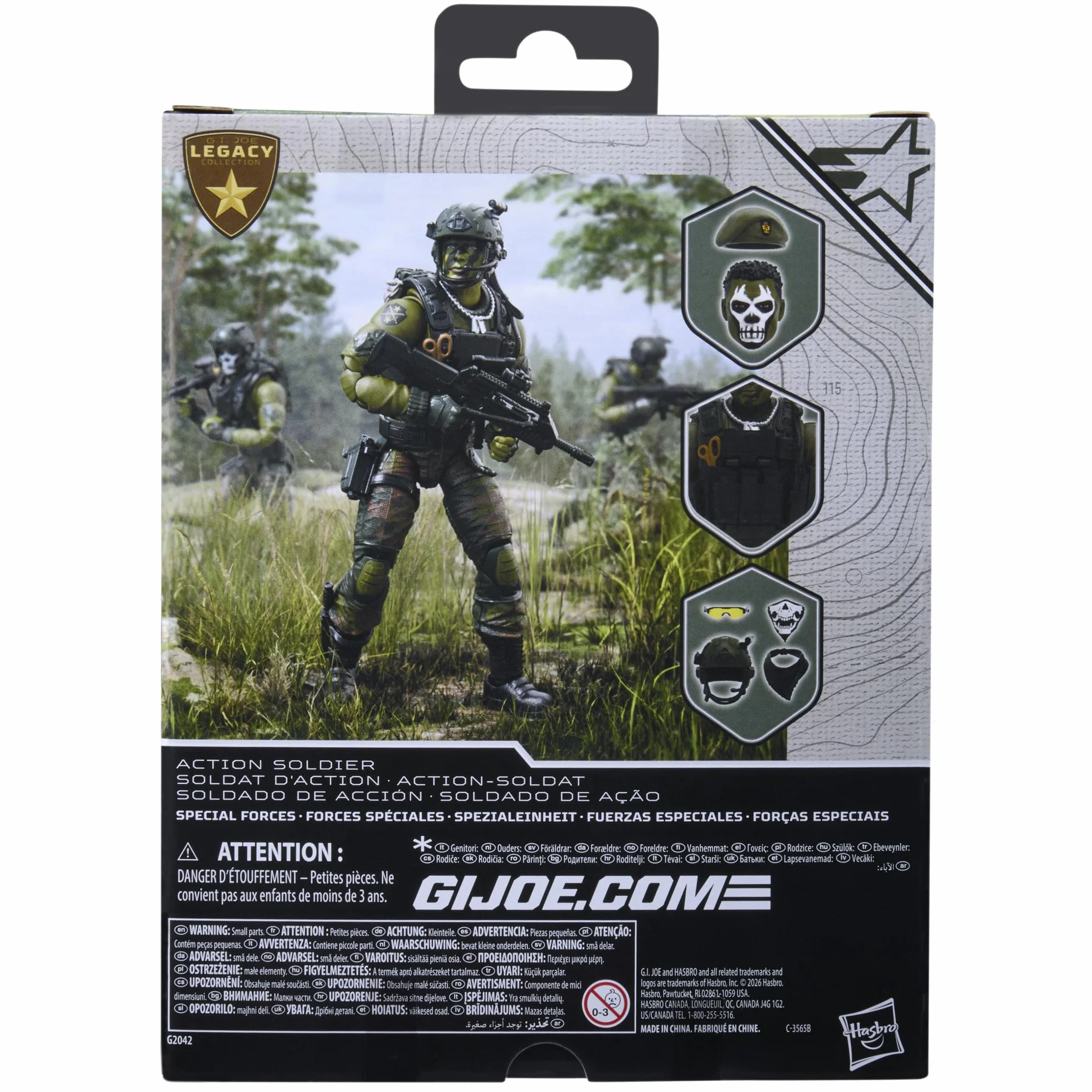 G.I. Joe Classified Series, Legacy Collection, Soldado de acción - Fuerzas Especiales, Set de Figura Coleccionable de 15 cm con 16 Accesorios