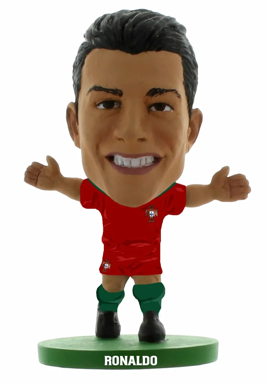 SoccerStarz Portugal Cristiano Ronaldo Home Kit/Figuras, 5 cm, SOC1264
