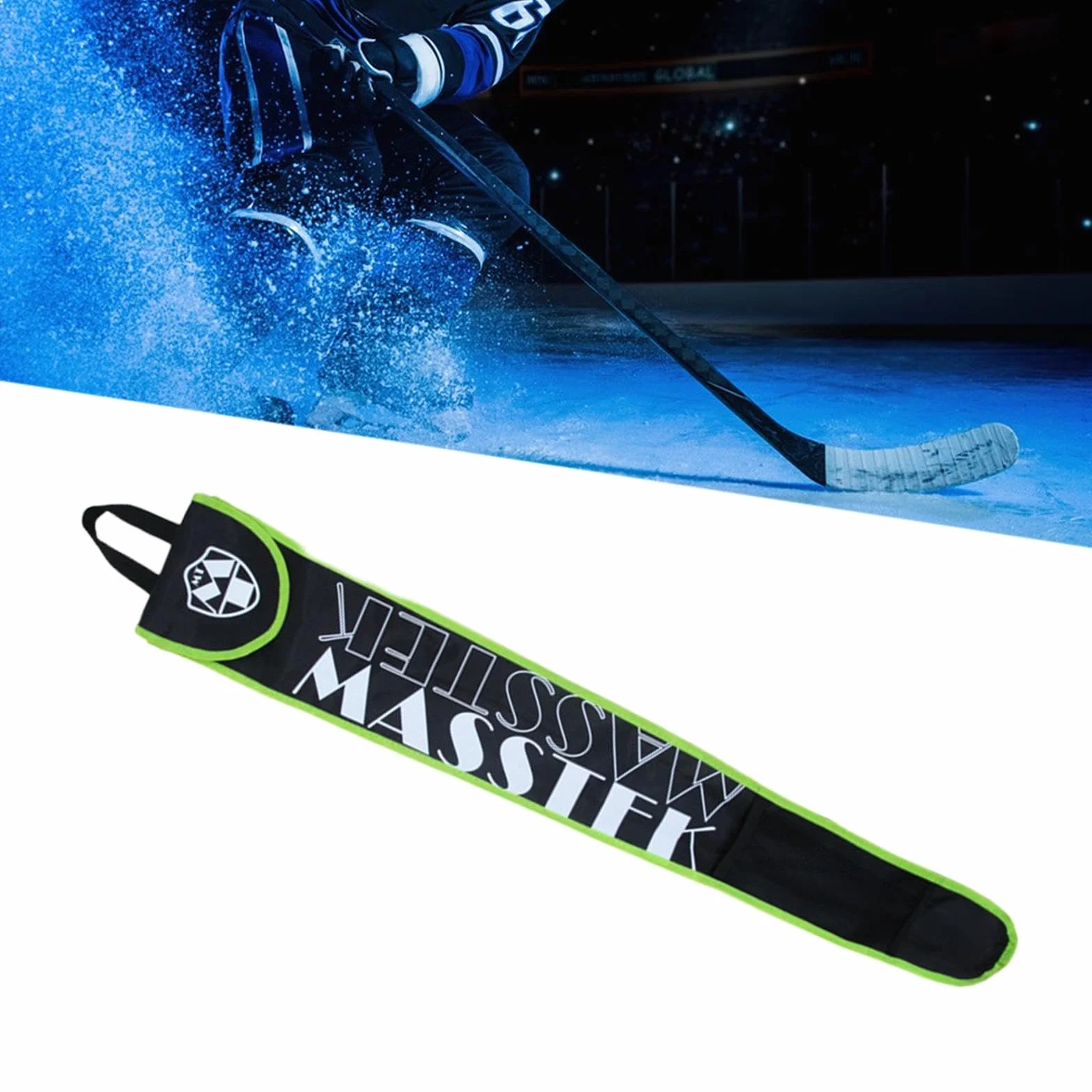 Amagogo Bolsa para Palos de Hockey sobre césped, Almacenamiento, Transporte Ligera, Verde