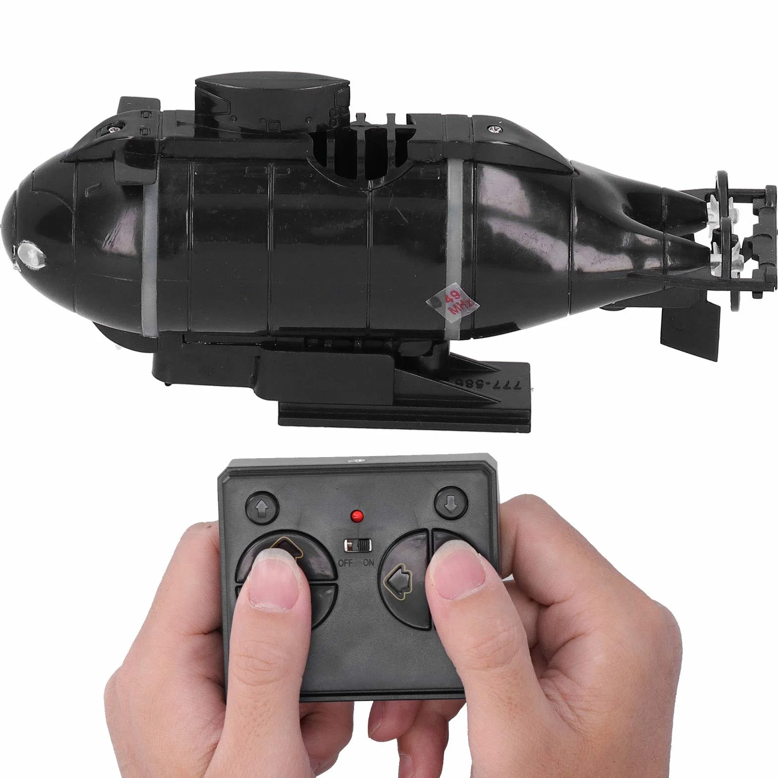 Submarino de Control Remoto, Submarino RC de 6 Canales con Controlador 2.4G, Modelo de Alta simulación para niños y niñas Ideal para Juegos de bañera o Piscina