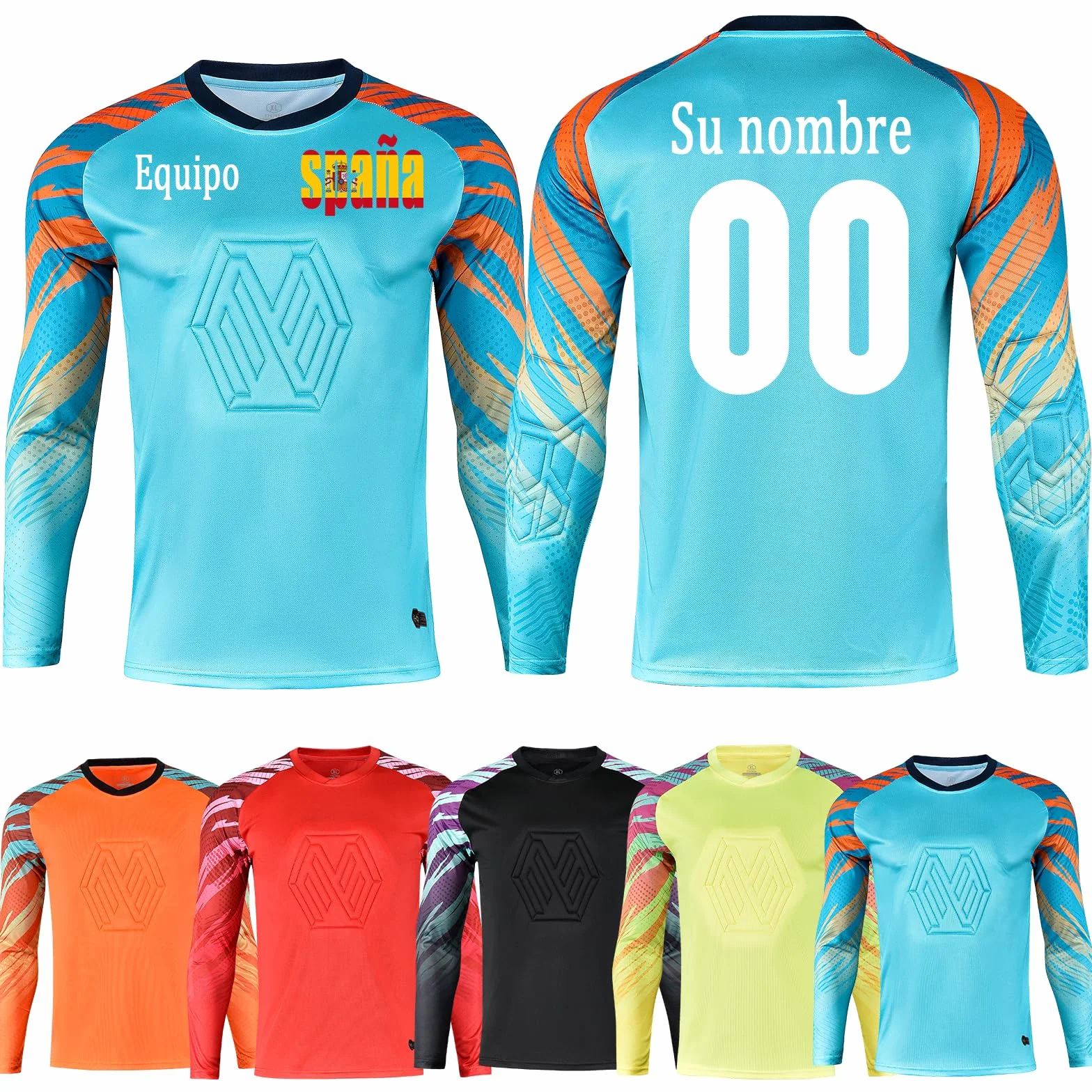 Camiseta de Portero de Fútbol Personalizable + Pantalón Corto