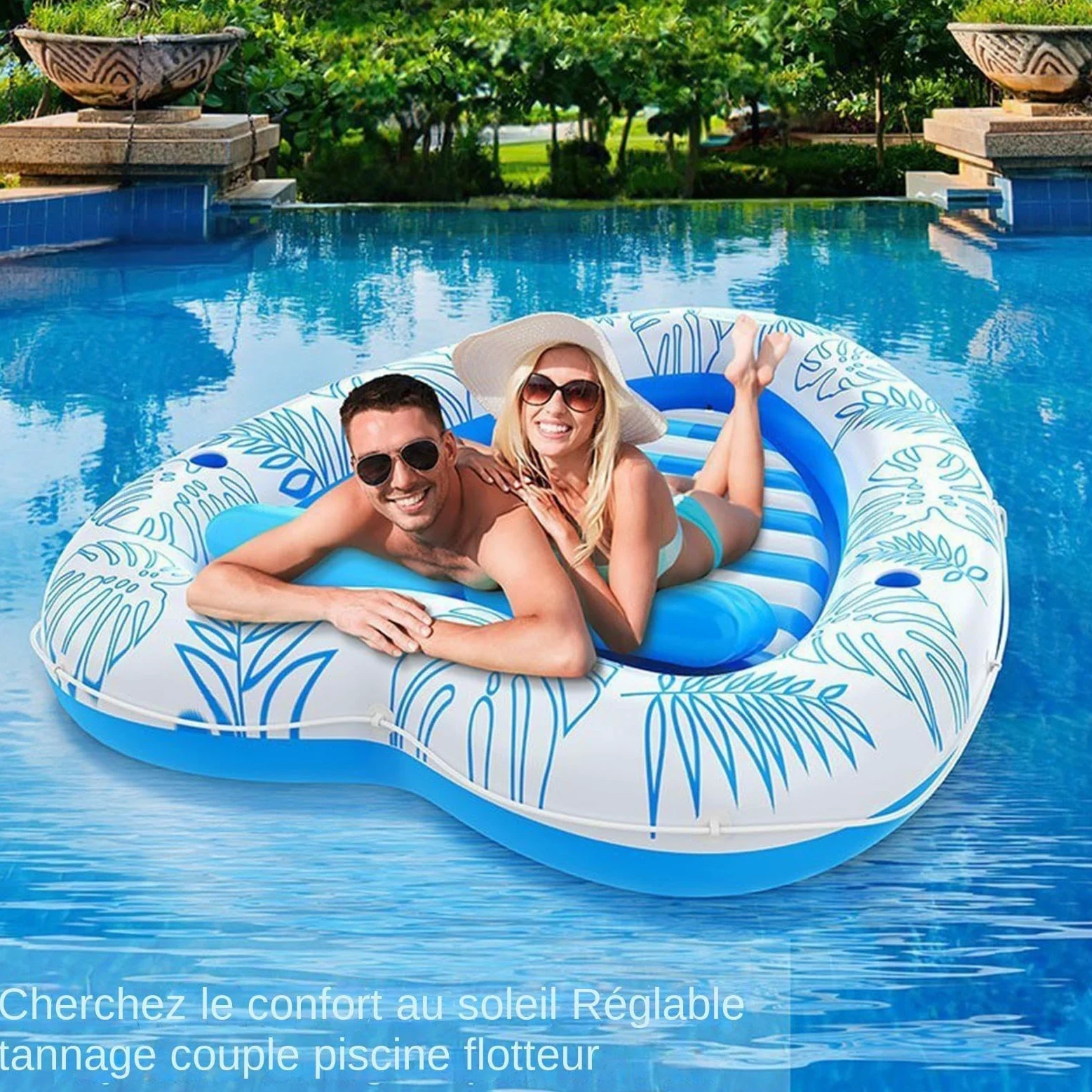 Flotadores de Piscina para Parejas para Adultos,Flotadores de Piscina para | Flotador de piscina cómodo y durade