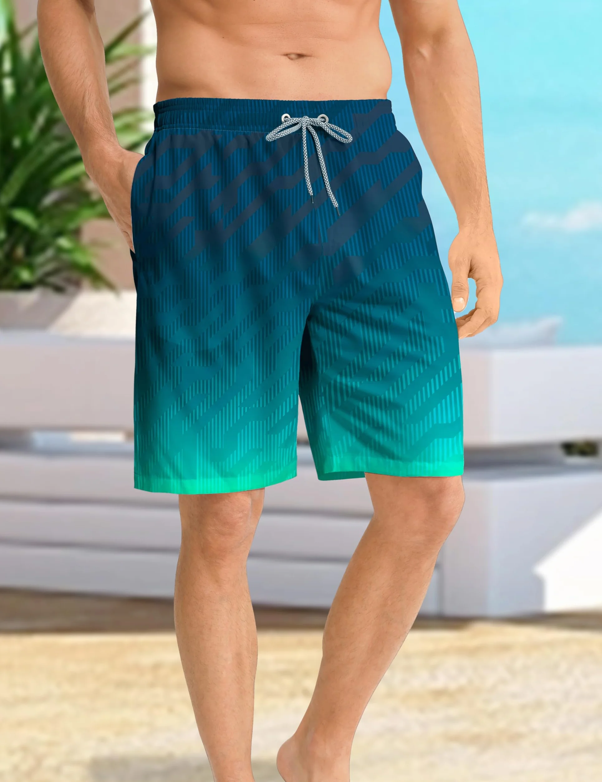 APTRO Bañador Hombre Corto Secado Rápido Natación Forrado Hawaianos Tallas Grandes