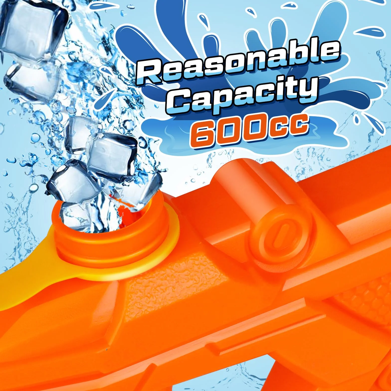 Pistola de Agua para Niños Y Adultos, 3 Pack_ con 600ML de Alta Capacidad de Disparo hasta 8-10m De Distancia Pistola de Chorro de Agua Jugue para Piscina de Verano Fiesta en la Playa
