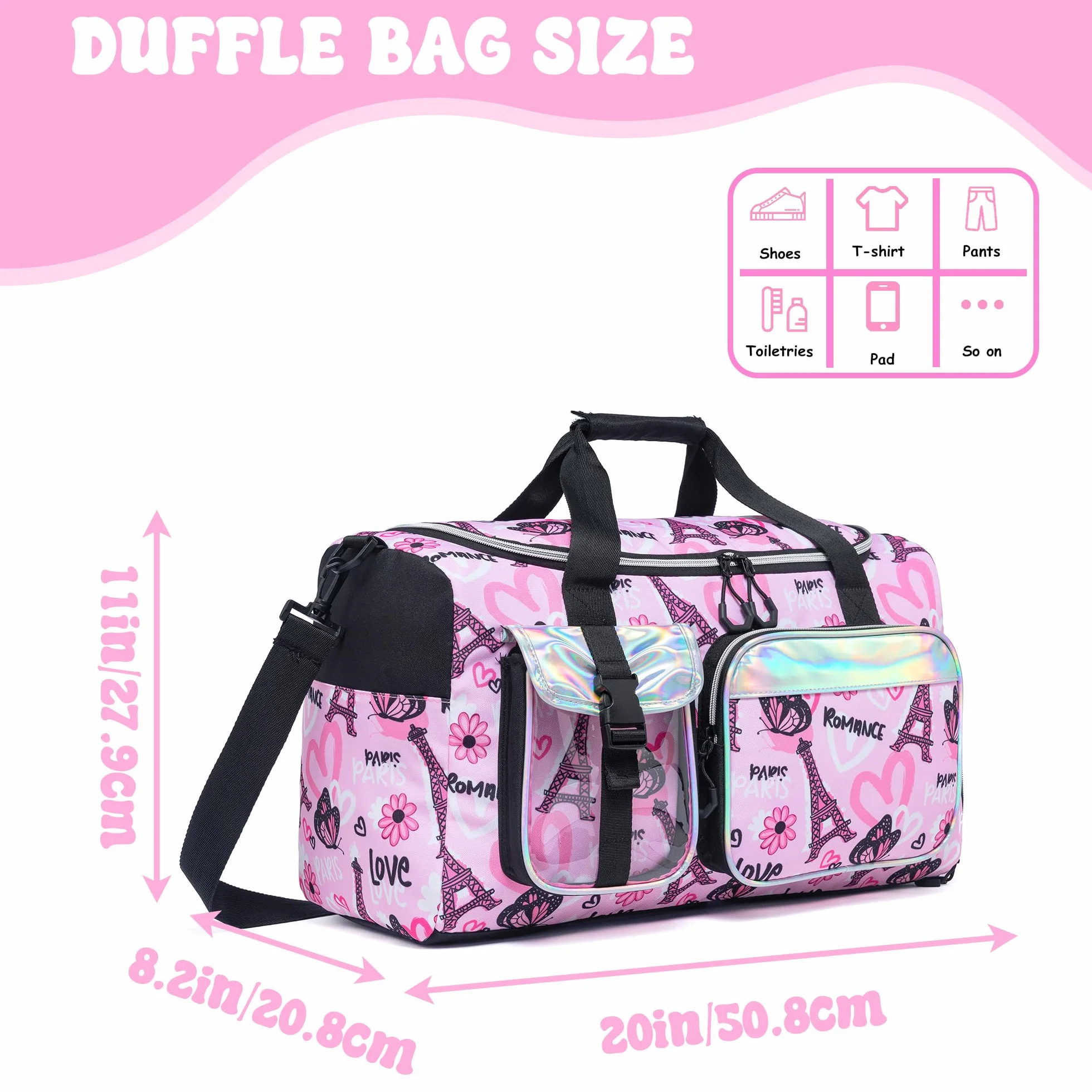 Bolsa Ballet Niña Compartimento Zapatos Piscina