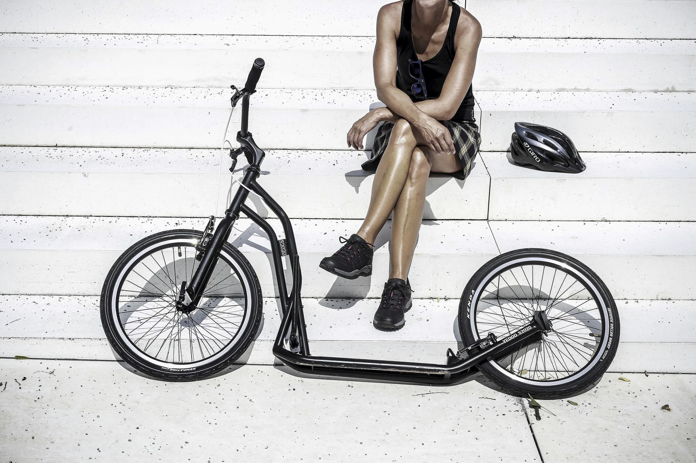 Yedoo S2020 - Patinete de hasta 150 kg, con neumáticos de aire 20/20, patinete para adultos, patinete para perros