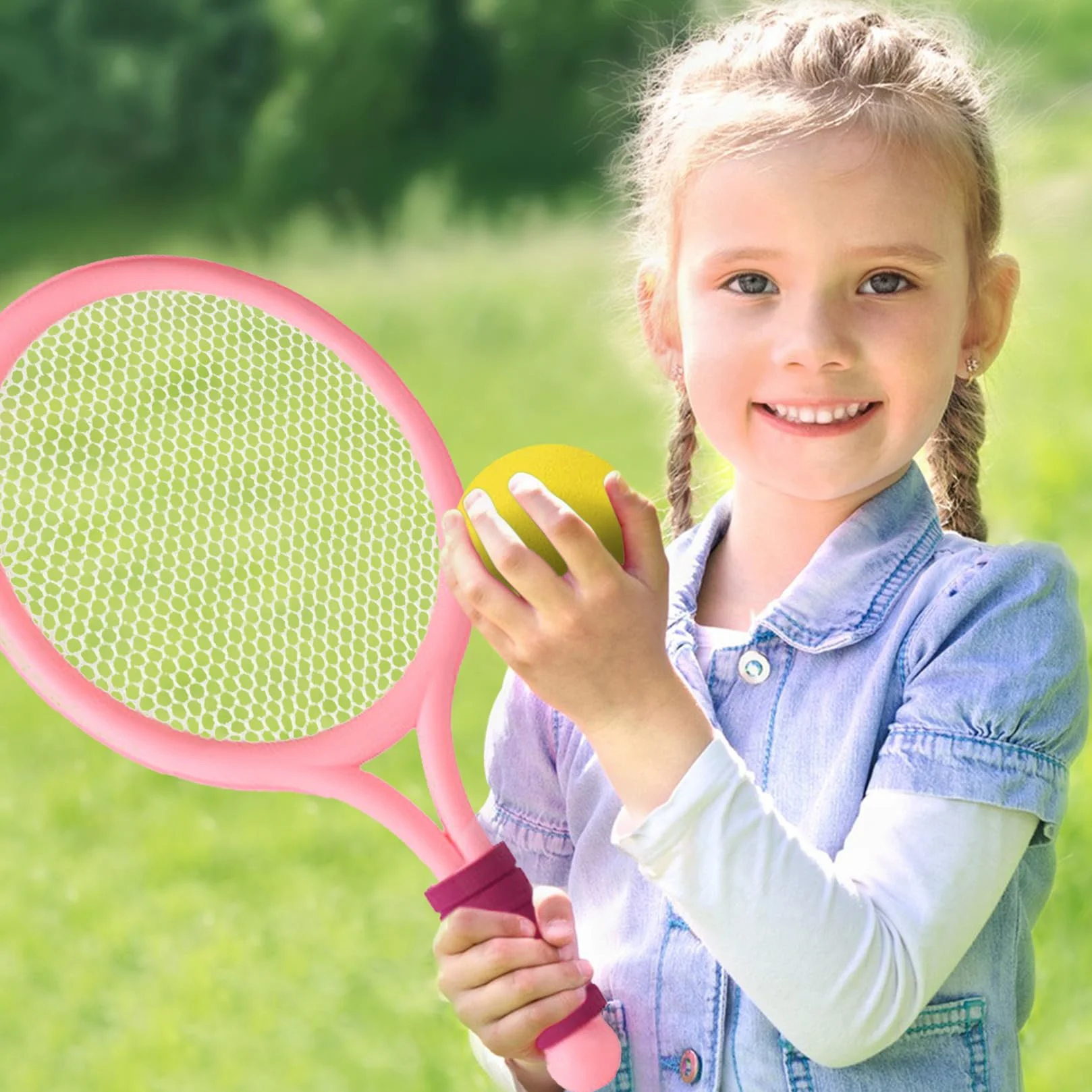 Completo Set de Bádminton 2 Raquetas para Niños + Volantes Juego Deportivo