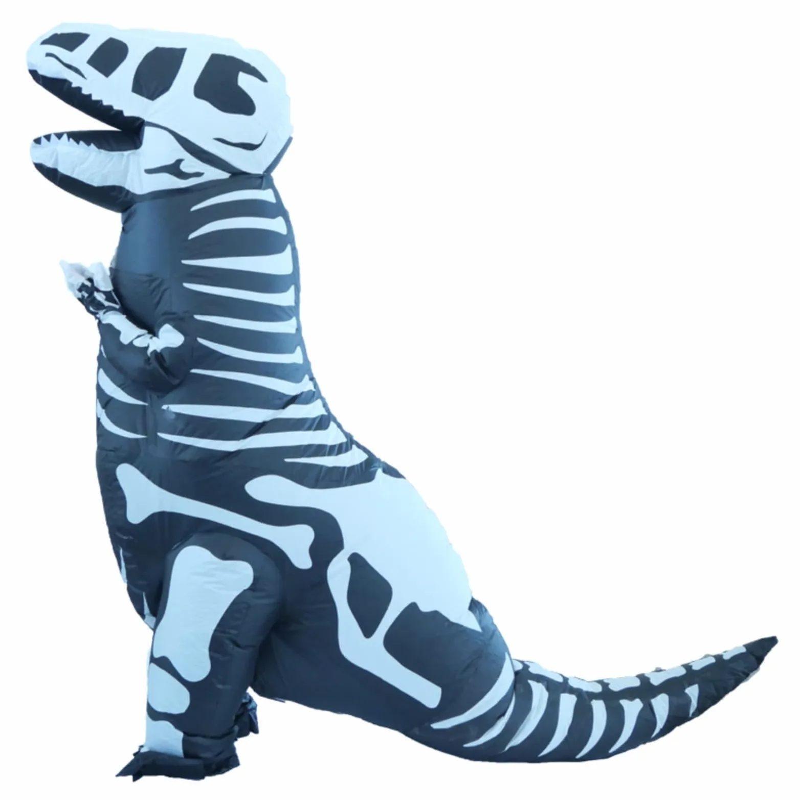 Sharplace Disfraz de Dinosaurio para Adulto Inflable Esqueleto Traje Hinchable Completo Ventilador Ligero Cómodo Visibilidad Alta Material Poliéster Plástico