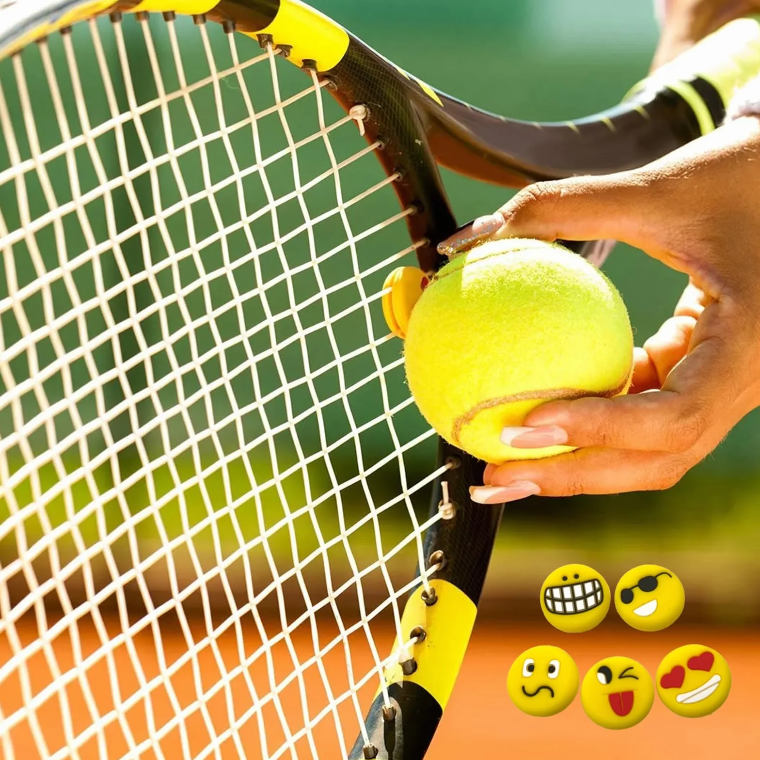 Biluer Amortiguador de Tenis 16PCS Silicona Accesorios para Raquetas
