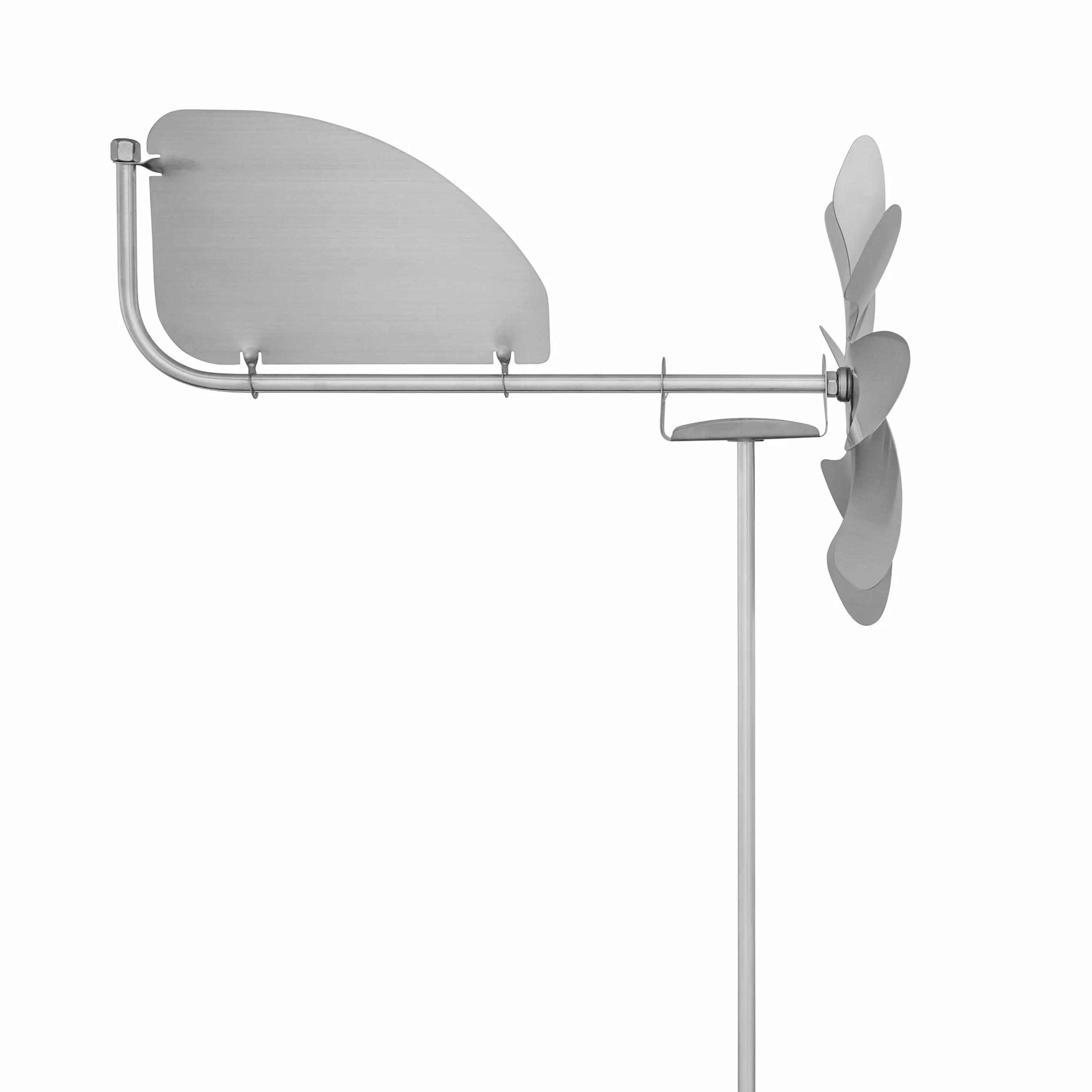 steel4you Speedy20 plus - Molinillo de acero (rotor de 20 cm de diámetro, rodamiento de bola, con veleta que gira hasta 360°)