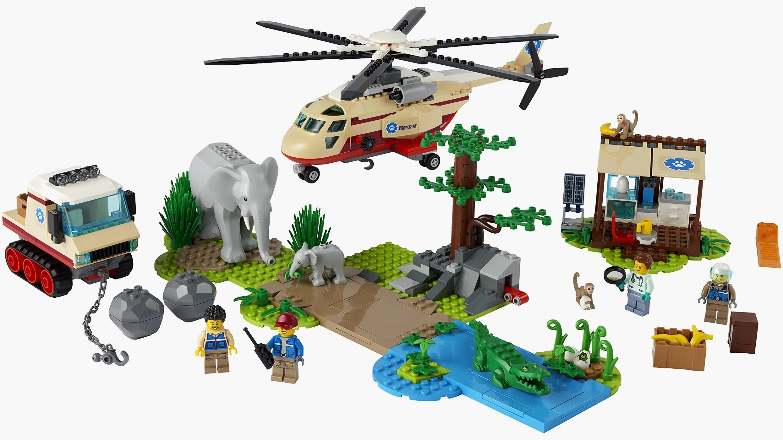 LEGO 60302 City Wildlife Rescate de la Fauna Salvaje, Operación