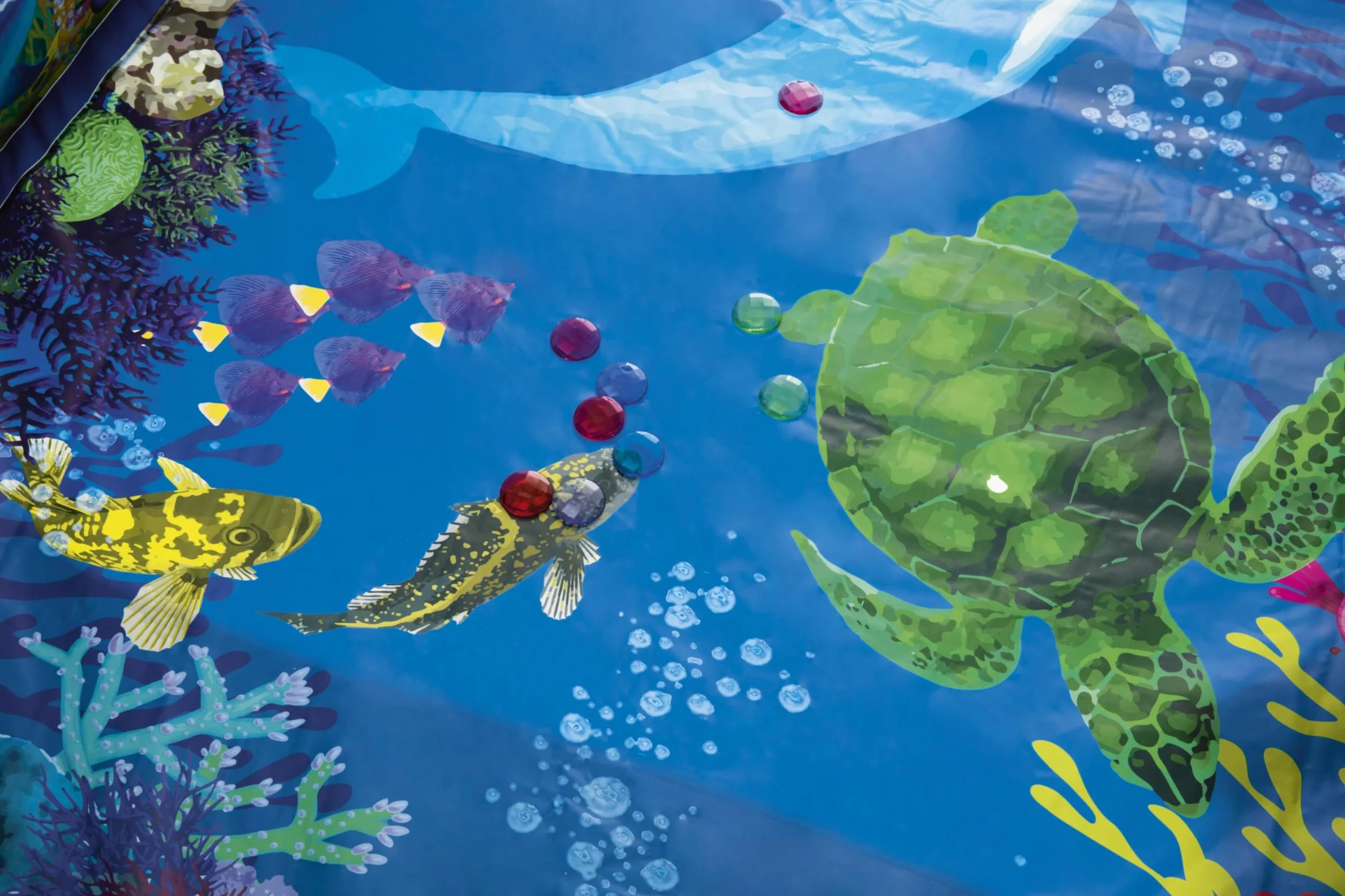 Bestway 54177 - Piscina Hinchable Infantil 2 Gafas 3D y Tesoro Undersea Adventure 262x175x51 cm