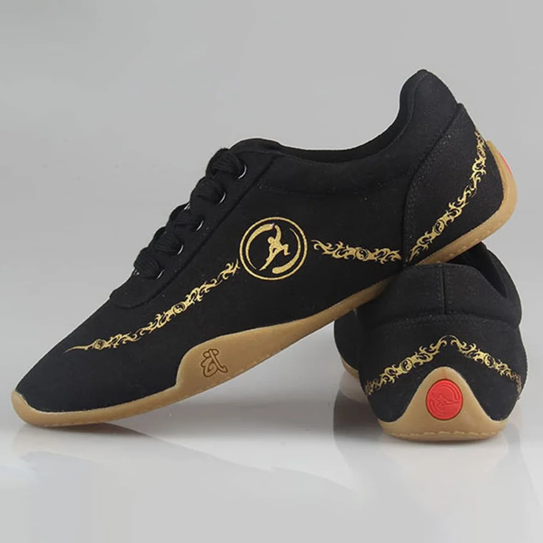 Lona Artes Marciales Zapatillas para Hombres, Respirable Kung Fu Tai-Chi Zapatos Antideslizantes