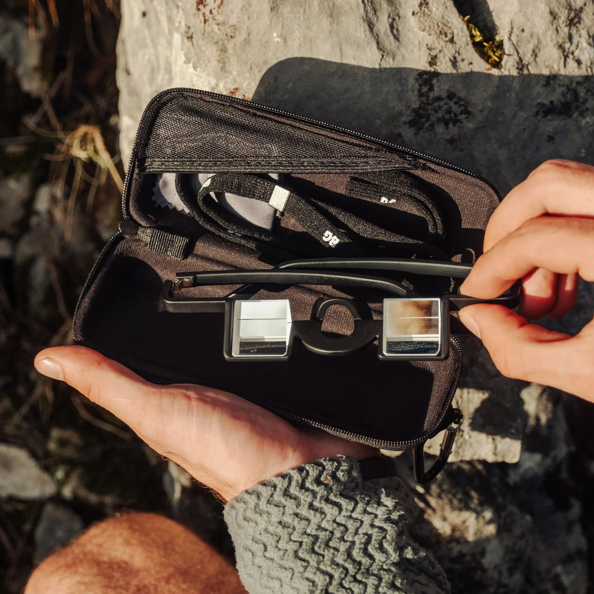 Gafas de seguridad para escalada en roca