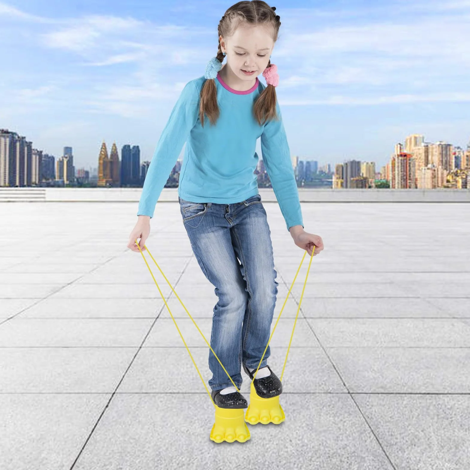 Stilts for Kids - 5.31x3.94x4.13in Balance Stilts for Kids | Walking Stilt Balance Stepper | Weight-Bearing Motor Skill Development Exercise Toys fôr Indoor Recess Backyard Party Homeschool Gym