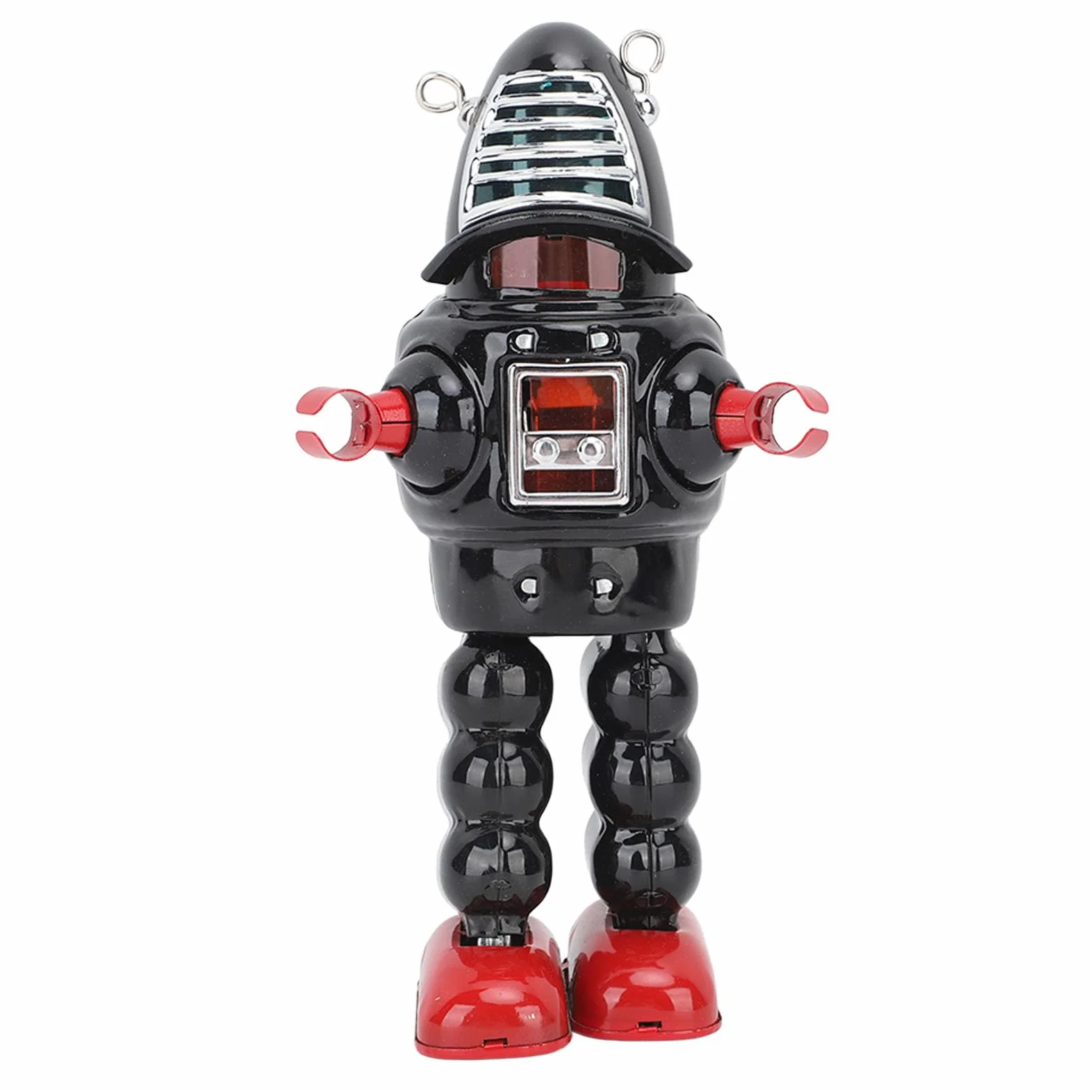 Juguete de Esgrima Robot de Mecanismo Preciso para Adultos con Piedras Intermitentes para Colección y Decoración, Material Hojalata (Negro)