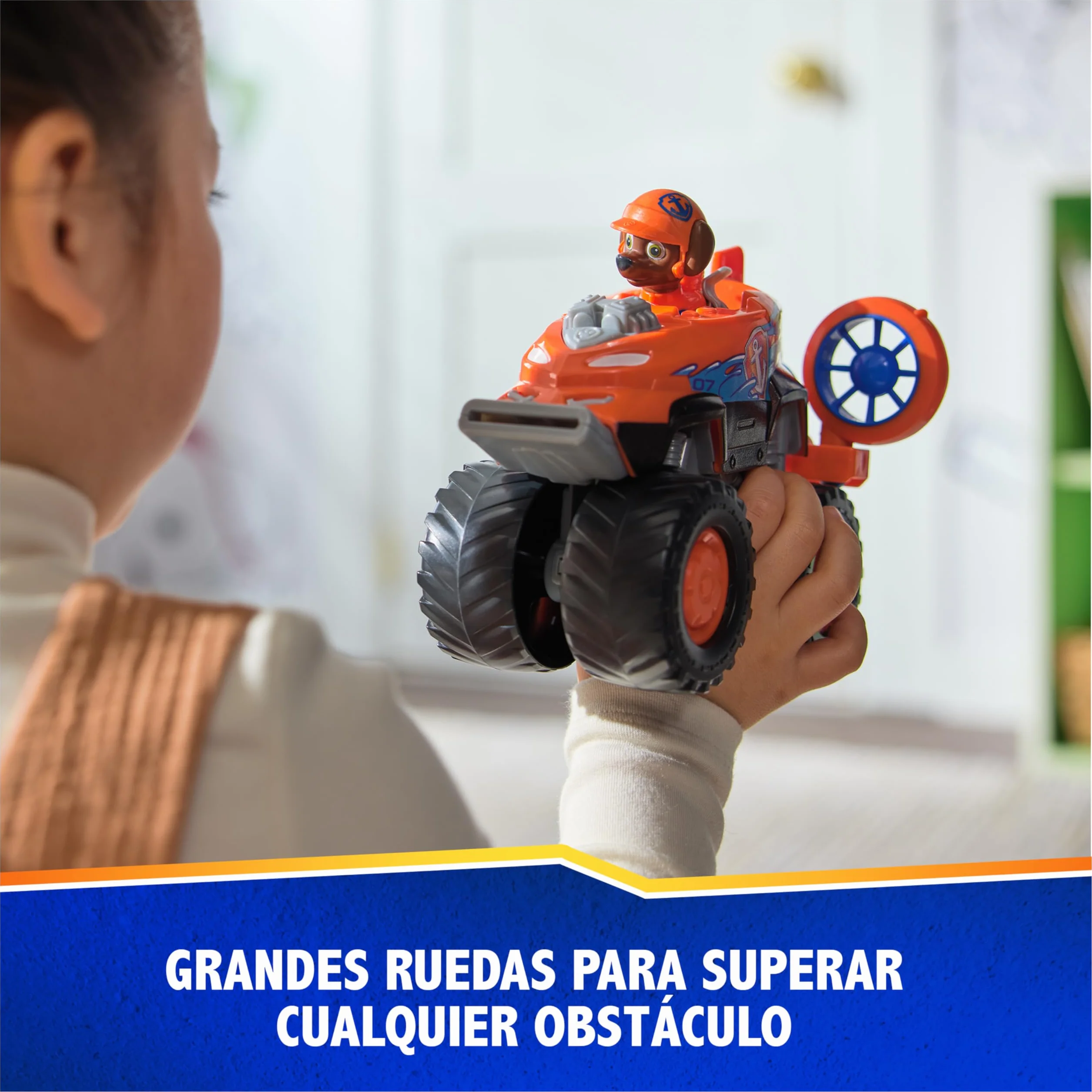 Paw Patrol Patrulla Canina Figura Zuma Rescue Wheels Vehículo Aerodeslizador Lanza Proyectiles Juguetes Niños 3 años+