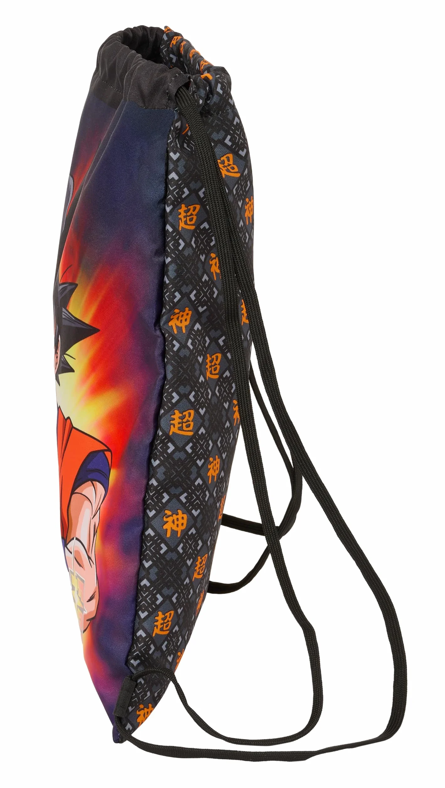 DRAGON BALL Mochila Saco Plano Grande 35x40 cm Negro