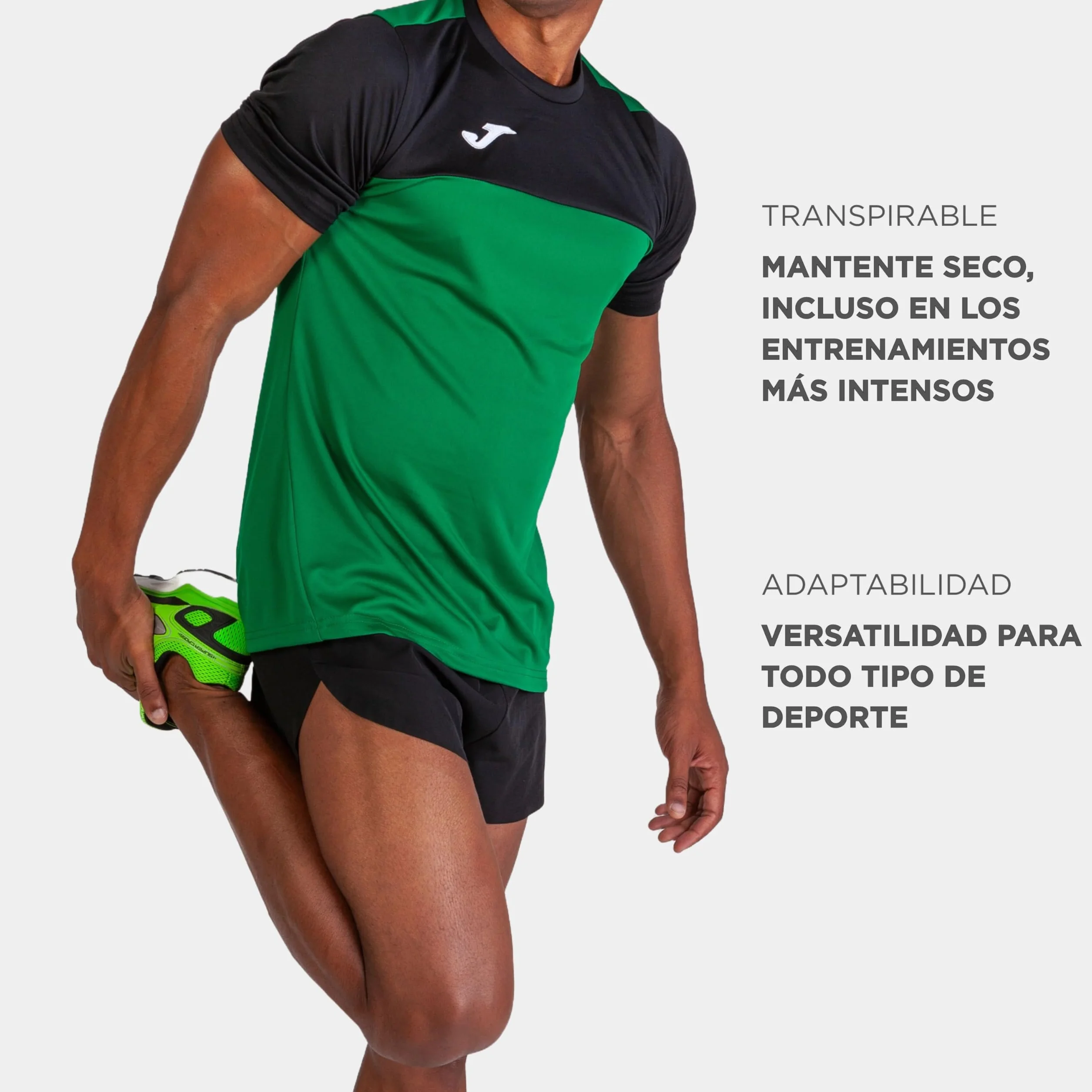 Joma Camiseta Deportiva Manga Corta Hombre Transpirable Secado Rápido Running Gym